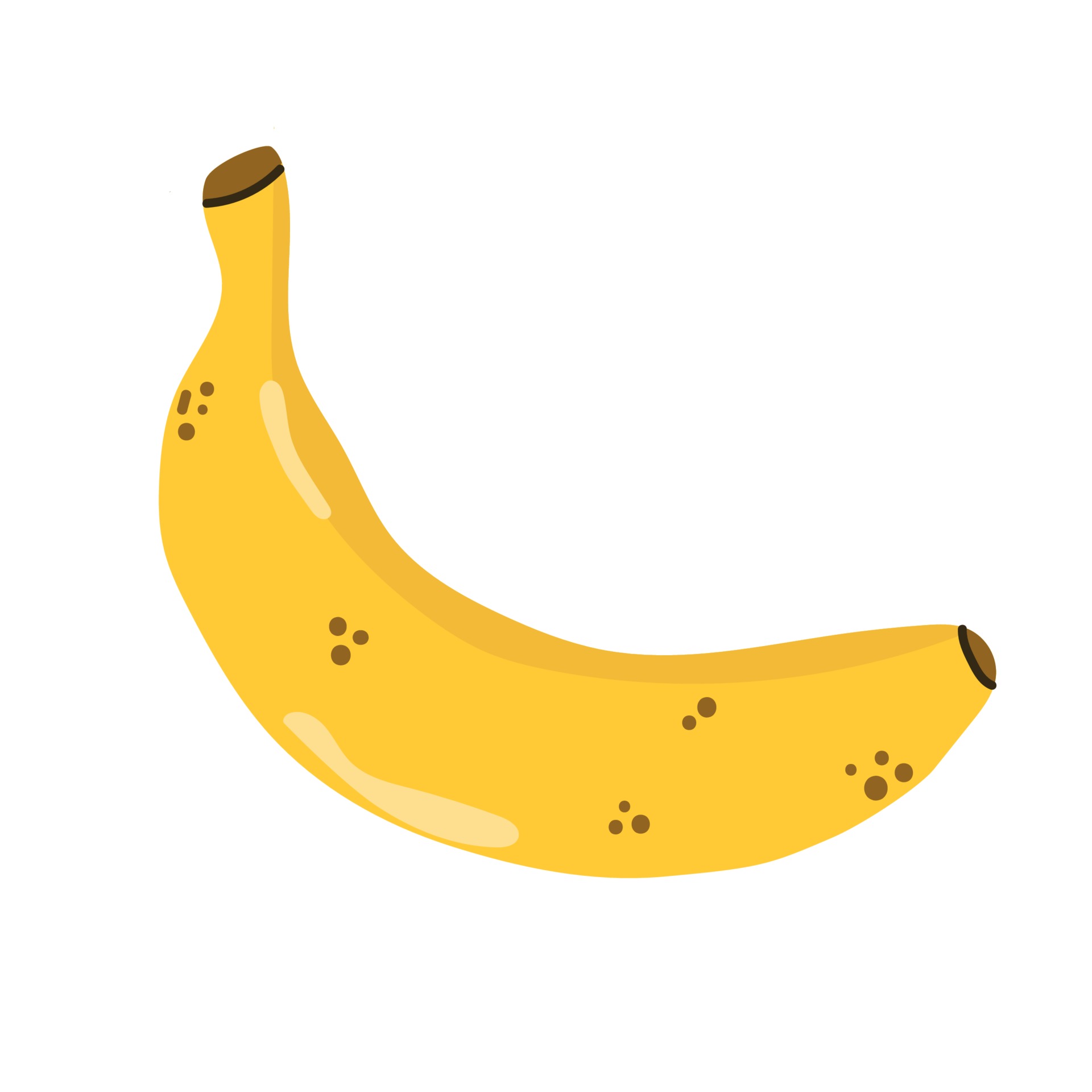 Banana desenho mão vetor ilustração e lettering. Isolado sobre fundo branco  . imagem vetorial de Octyarb© 302834678