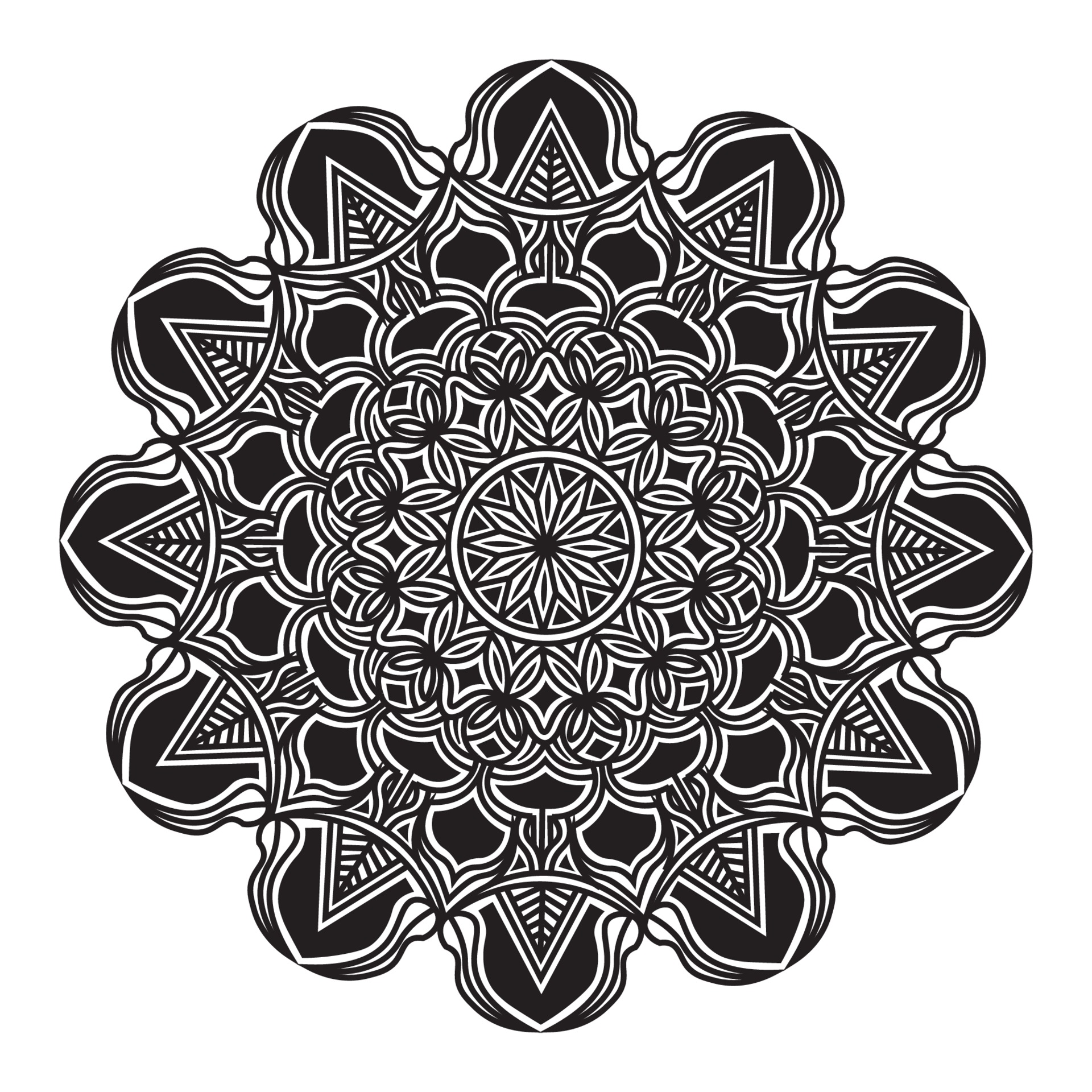 Desenho Gráfico Floral De Mandala Para Colorir Meditação De Página  Ilustração do Vetor - Ilustração de arte, asteca: 217064444