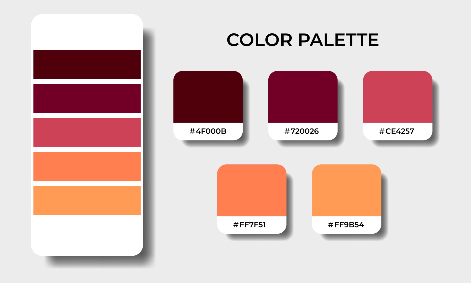conjuntos de amostras de paletas de cores de outono 3316795 Vetor no  Vecteezy