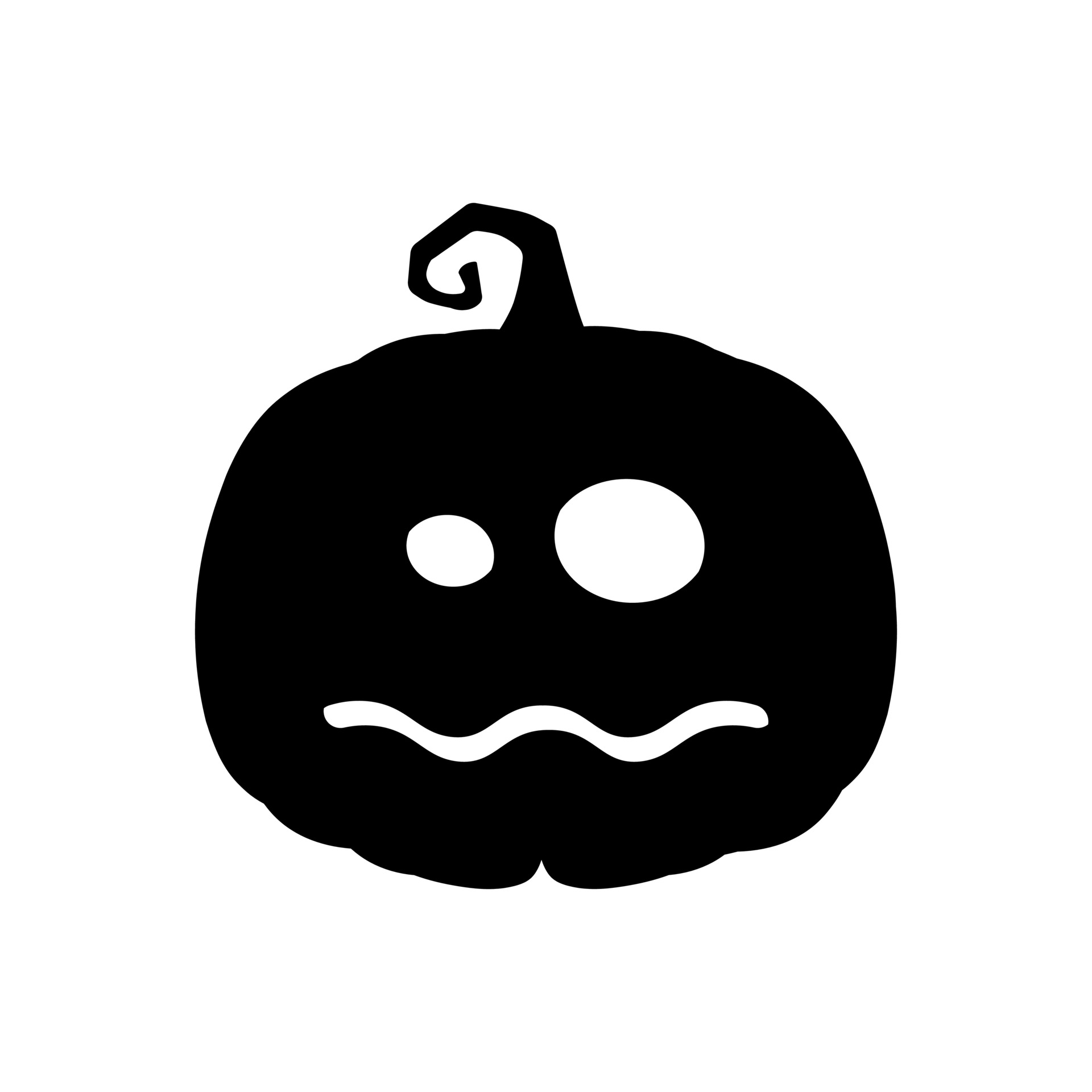 Halloween assustador abóbora em estilo simples conceito de desenho animado  de férias 3489356 Vetor no Vecteezy