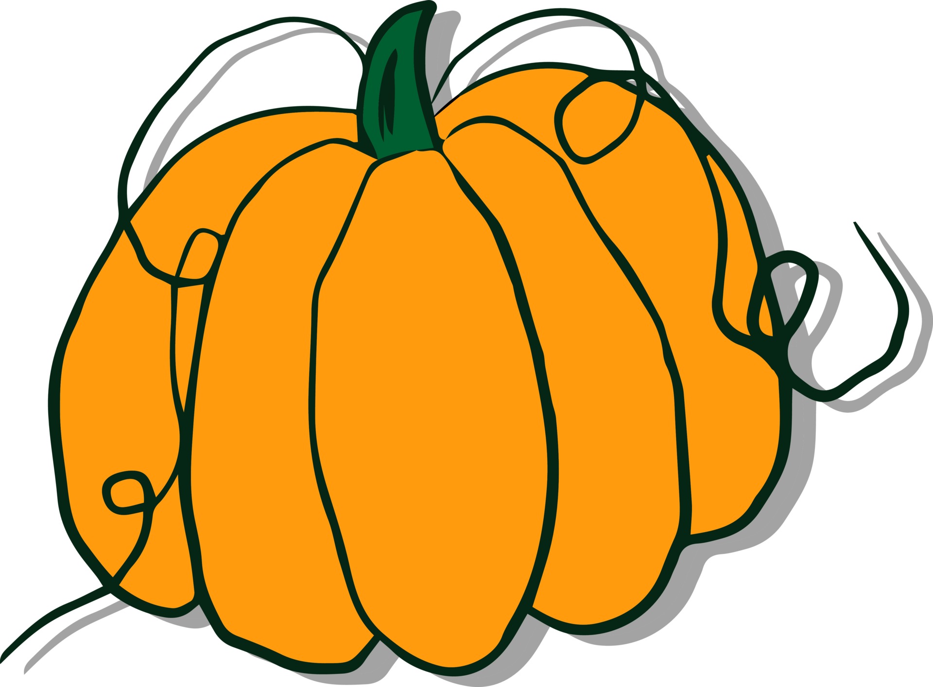 Vetor De Mão Desenhar Abóbora De Halloween Clipart De Stock, Royalty-Free