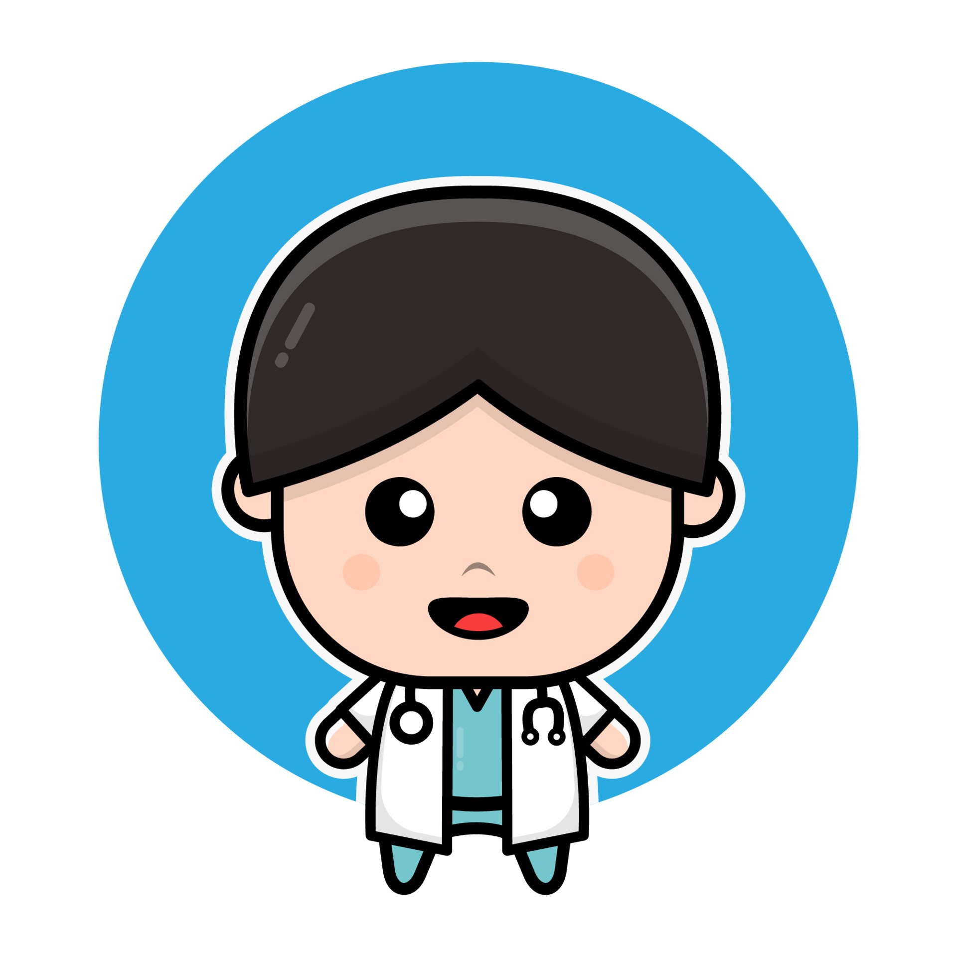 Vetor De Enfermeira De Personagem De Desenho Animado Fofo