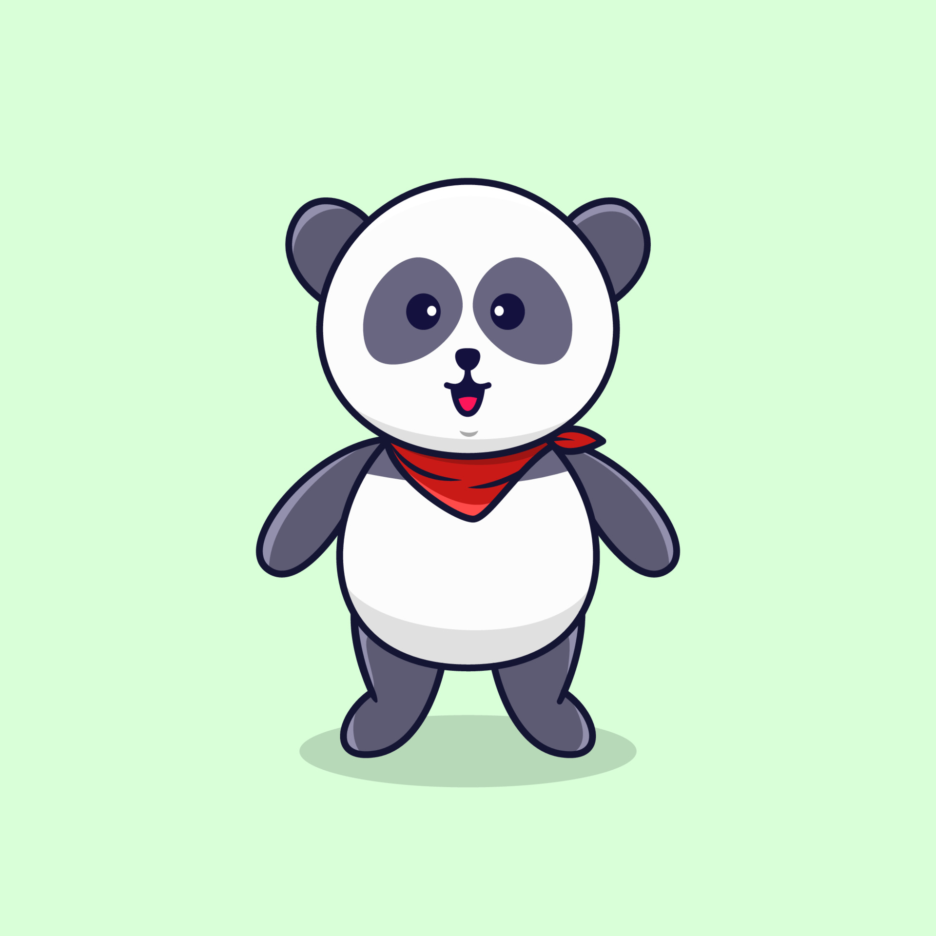 ícone Do Vetor De Desenho Animado Do Rosto Do Panda De Sorriso Feliz Fofo  Isolado Em Branco Ilustração do Vetor - Ilustração de divertimento, panda:  270056412