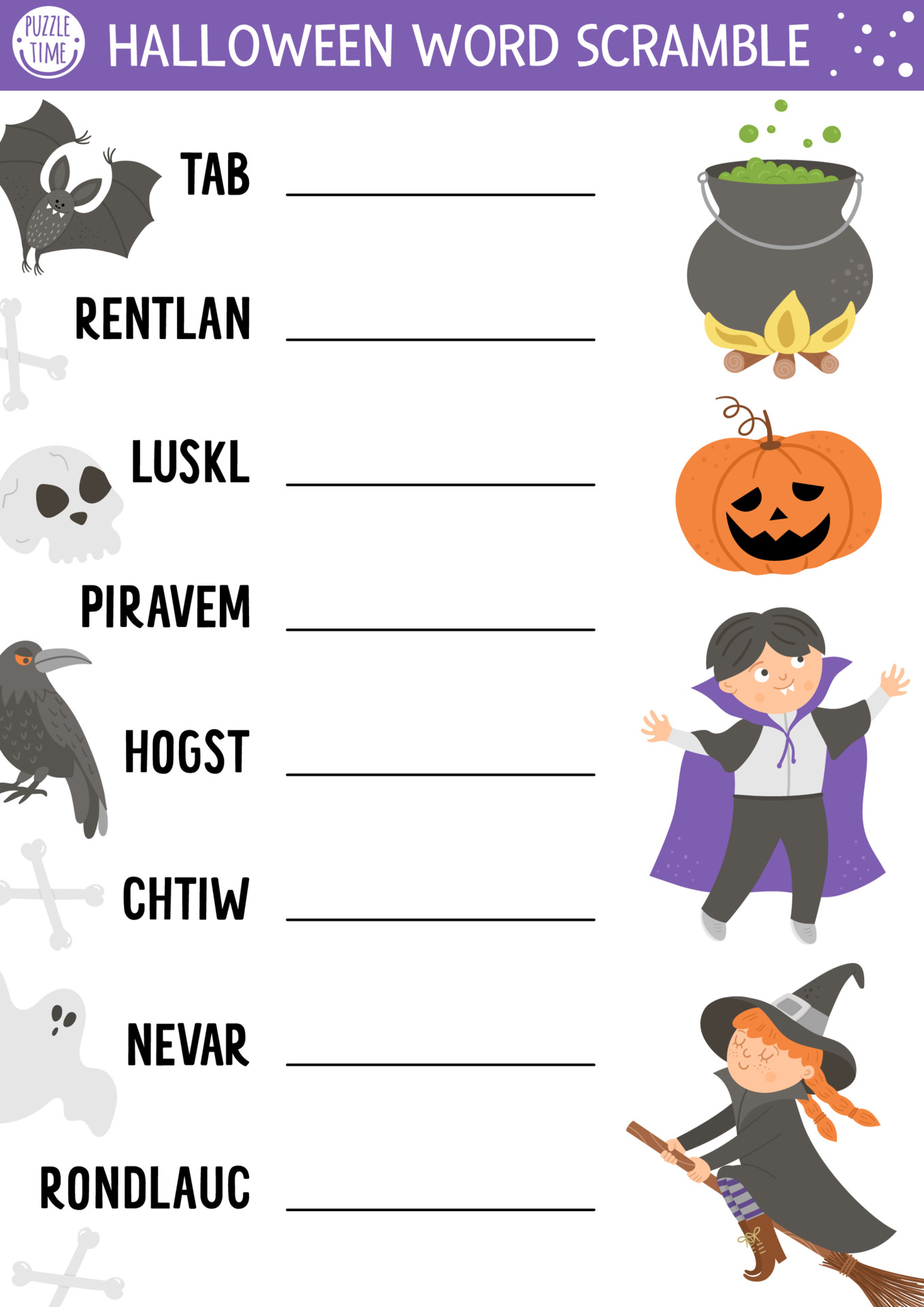 Halloween Lua Palavra Busca Quebra-cabeça Ilustração Vetorial. Engraçado  Jogo Educativo Imprimível Simples Com Oito Palavras Inglesas Isoladas No  Branco. Royalty Free SVG, Cliparts, Vetores, e Ilustrações Stock. Image  175734018