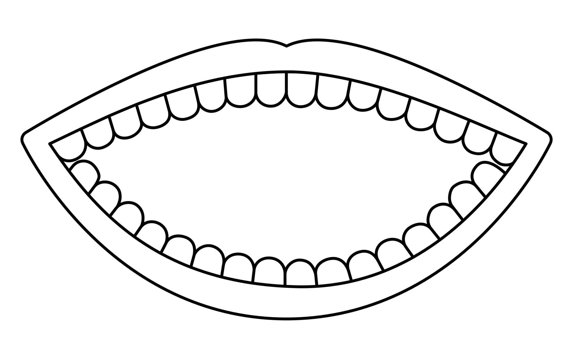 Desenho de Moldura de boca aberta vintage para colorir