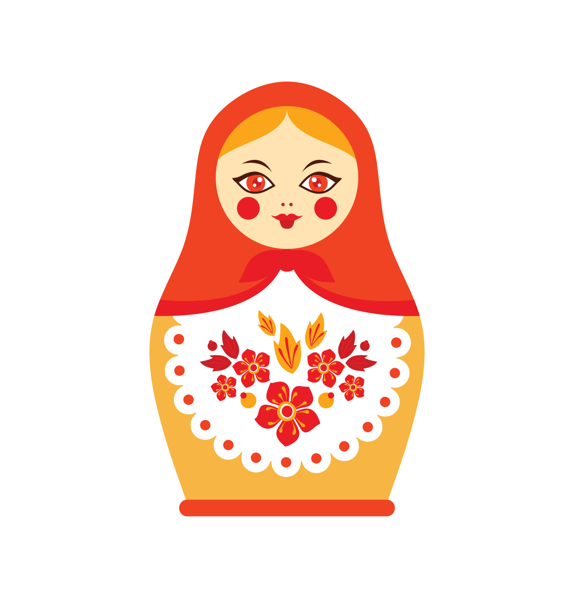 Boneca Russa De Matryoshka No Estilo De Contorno De Linha. Boneco De  Matrioska E Padrão Floral. Desenho a Preto Branco. Coloração Ilustração do  Vetor - Ilustração de escravo, flor: 245110482