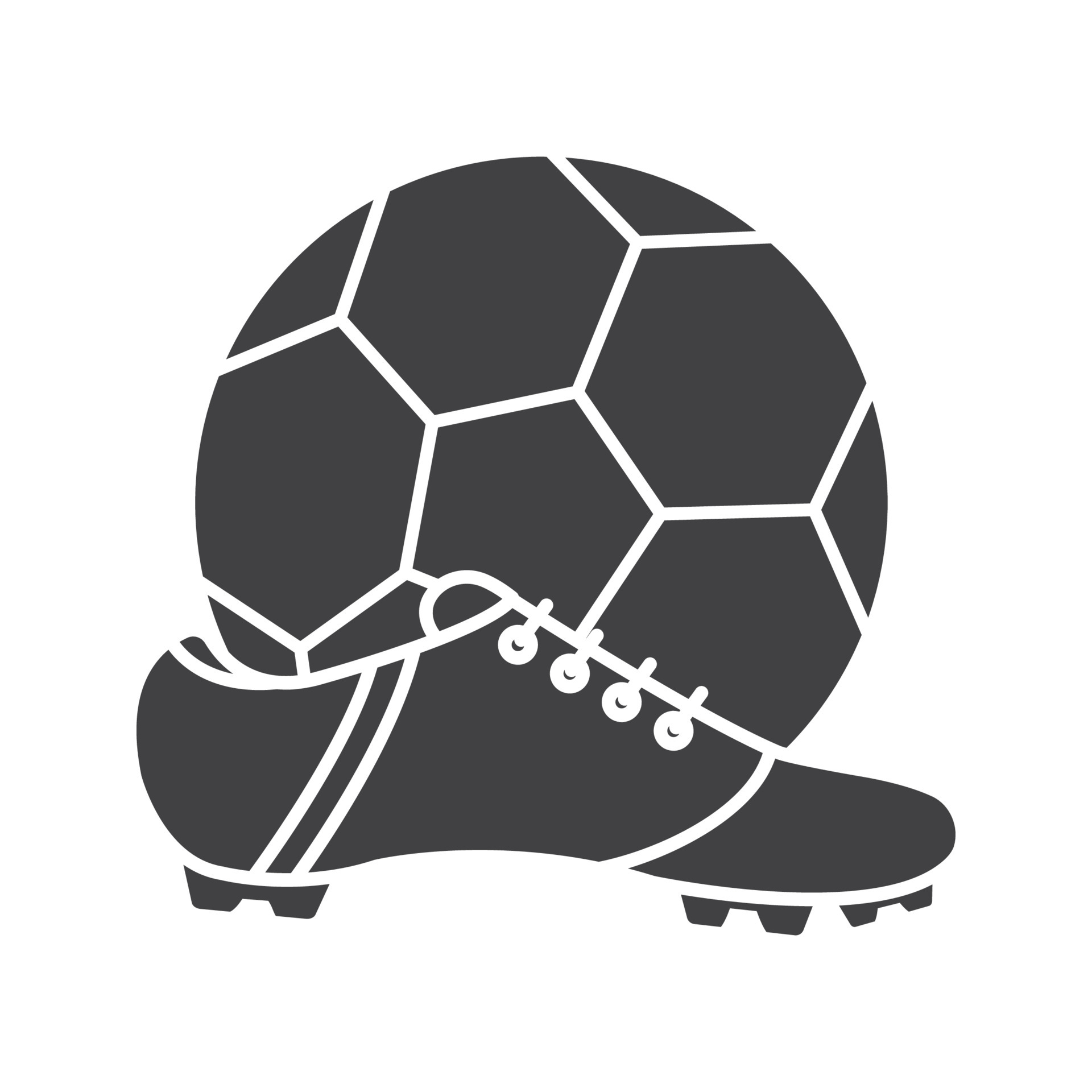 royalty Align Appointment chuteira de futebol e ícone de glifo de bola. símbolo da silhueta. espaço  negativo. ilustração isolada do vetor 4180329 Vetor no Vecteezy