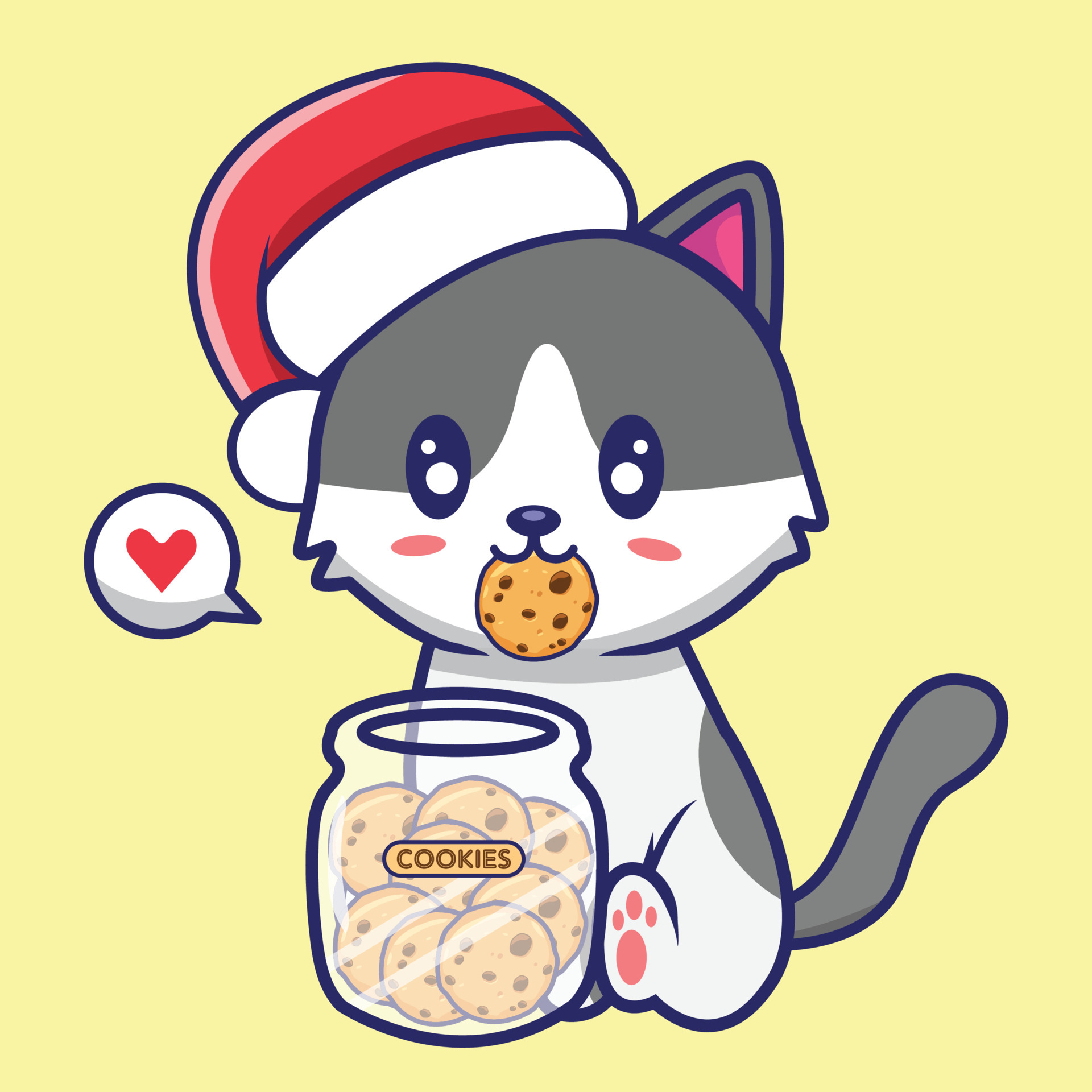 Como desenhar Biscoito de Natal Kawaii