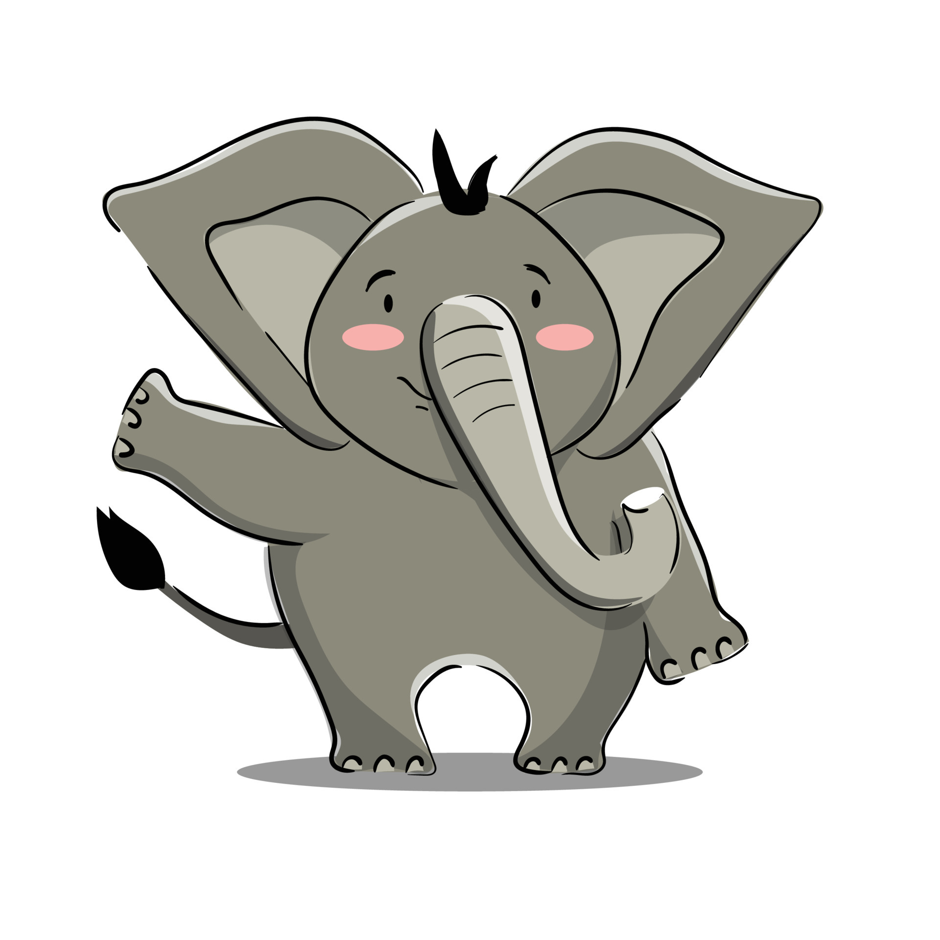 Ilustração De Um Elefante Bebê Envolvido Em Um Jogo De Futebol Criado Por  Meio De Técnicas De Esboço E Desenho à Mão Livre Vetor PNG , Animal, Forte,  Toque Imagem PNG e