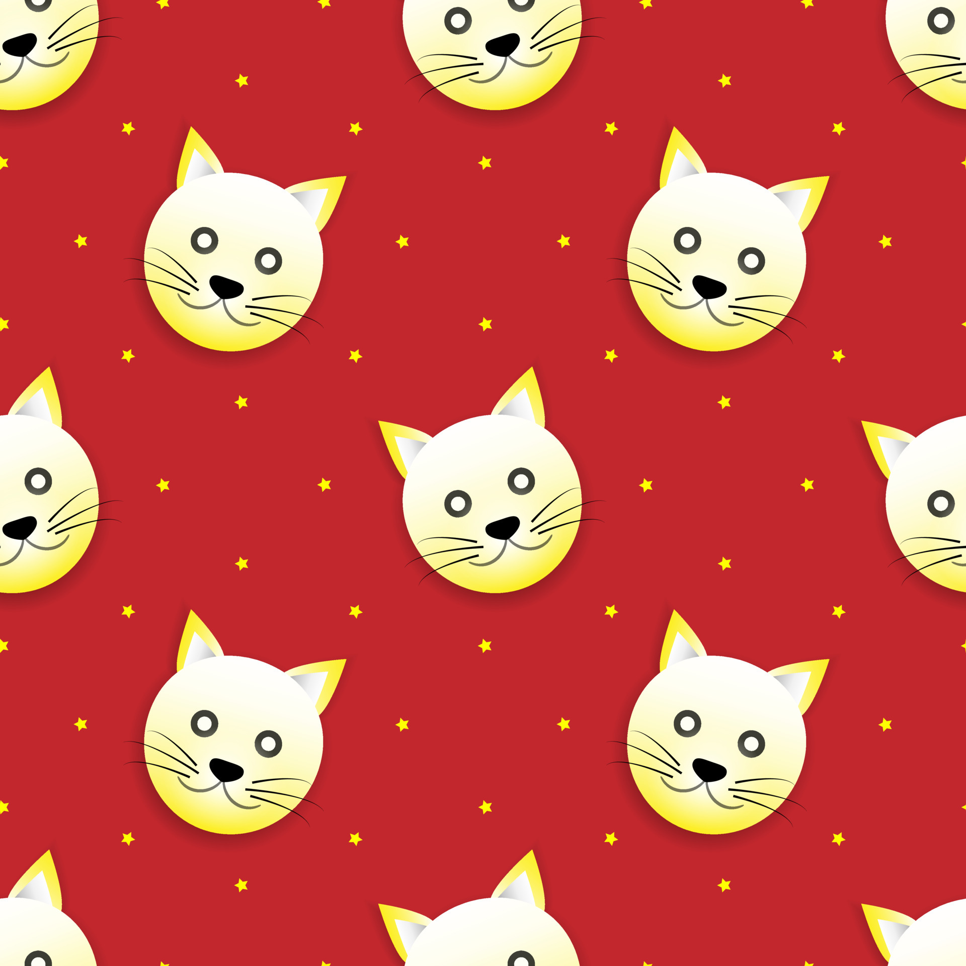 Uma coleção de gatos vermelhos fofos ilustração vetorial de um