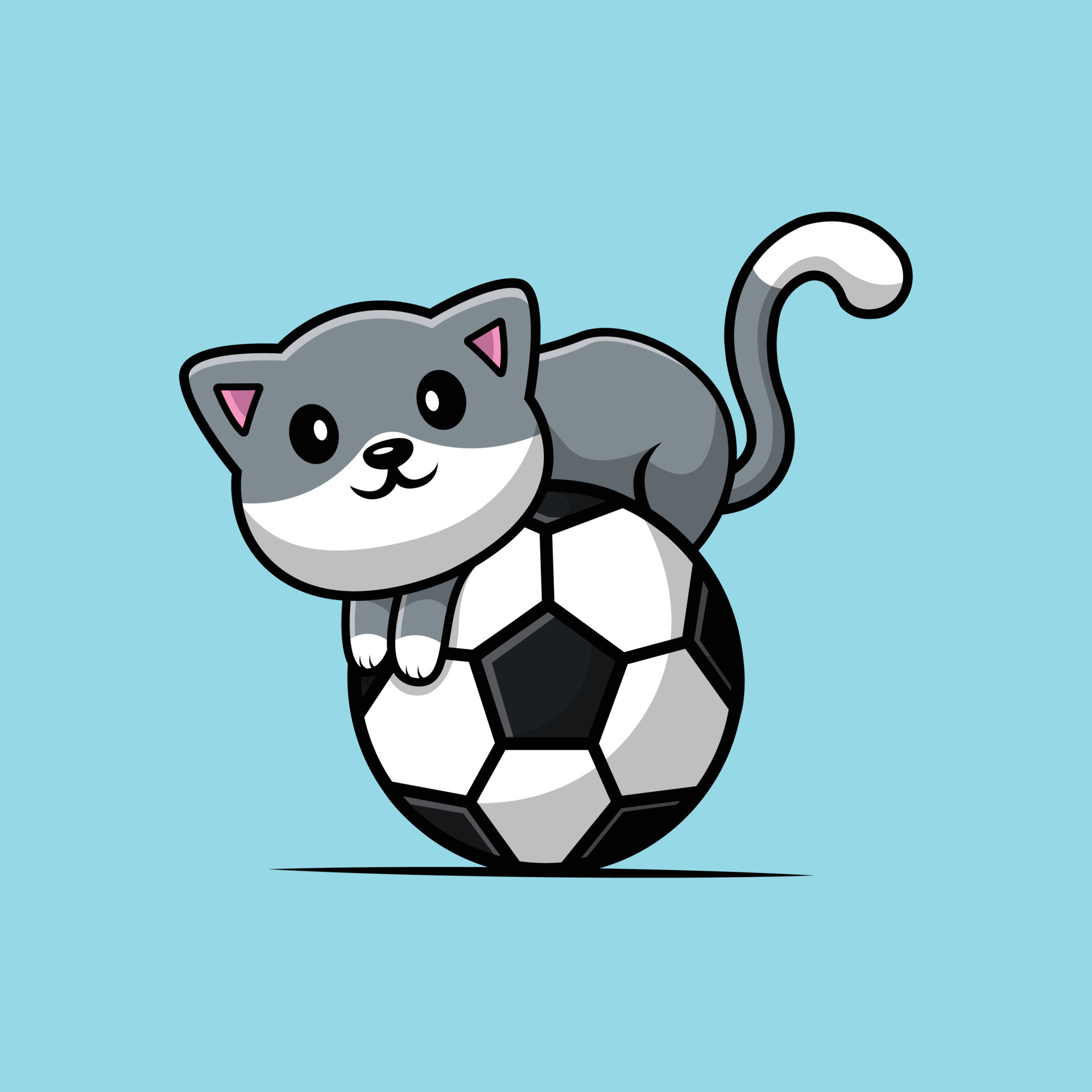 Jogo de gato com bola de fios 91778 Vetor no Vecteezy