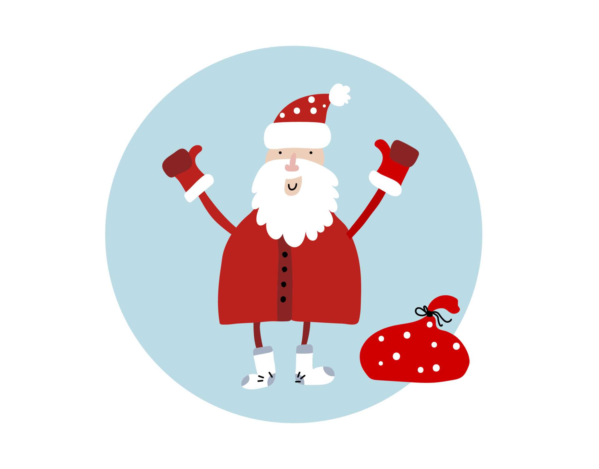 Como Desenhar Papai Noel Segurando Natal Festa Bandeira Vetor Ilustração  vetor(es) de stock de ©NutkinsJ 626305746