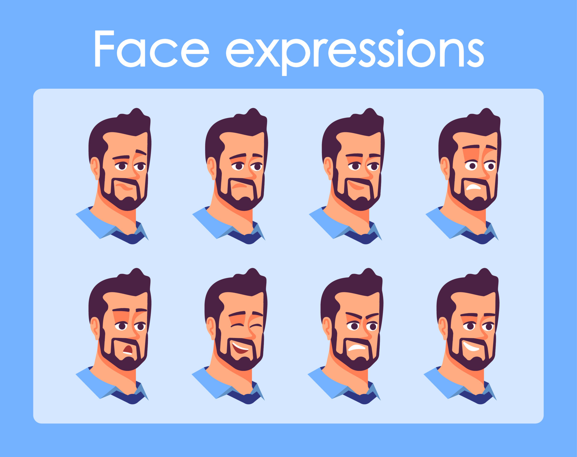 Pontos-chave e como desenhar expressões faciais [rostos