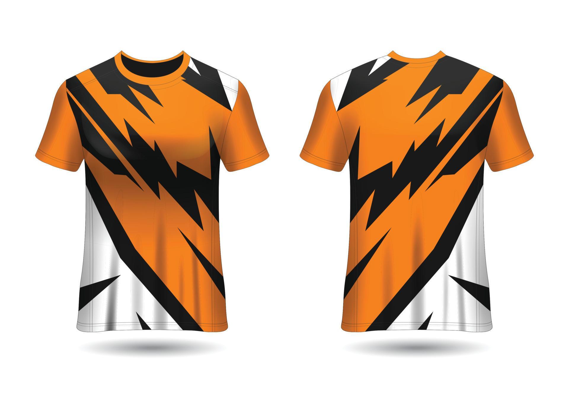 T-Shirt Sport Design. Racing jersey. uniform front and back view. 3597376  Vector Art at Vecteezy