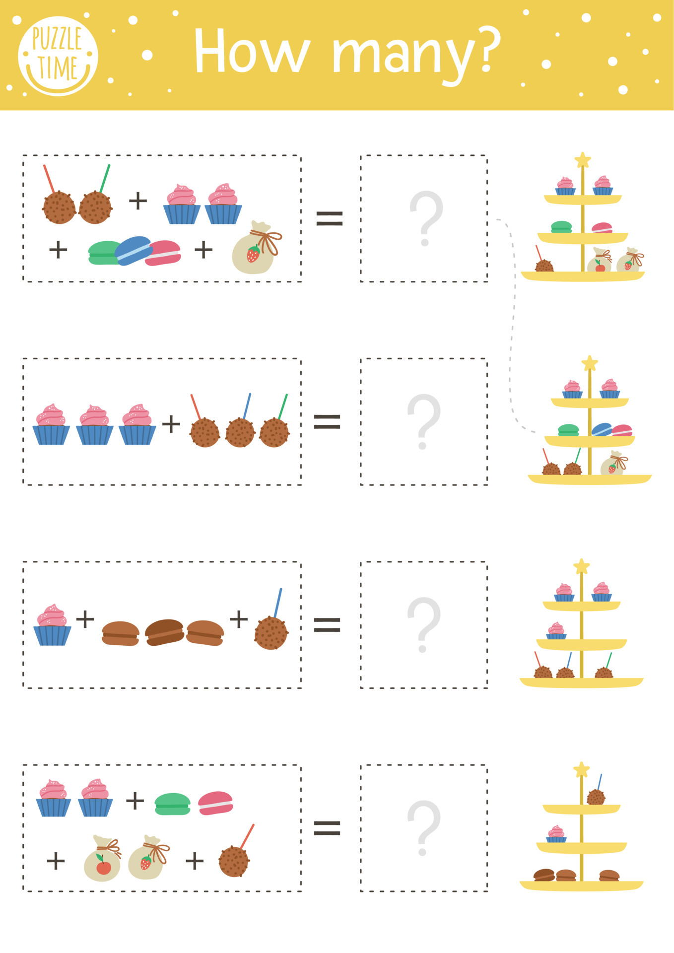 encontrar dois bolos iguais. atividade de correspondência de férias em  preto e branco para crianças. planilha de teste lógico de aniversário  educacional de esboço engraçado para crianças. jogo de celebração para  impressão