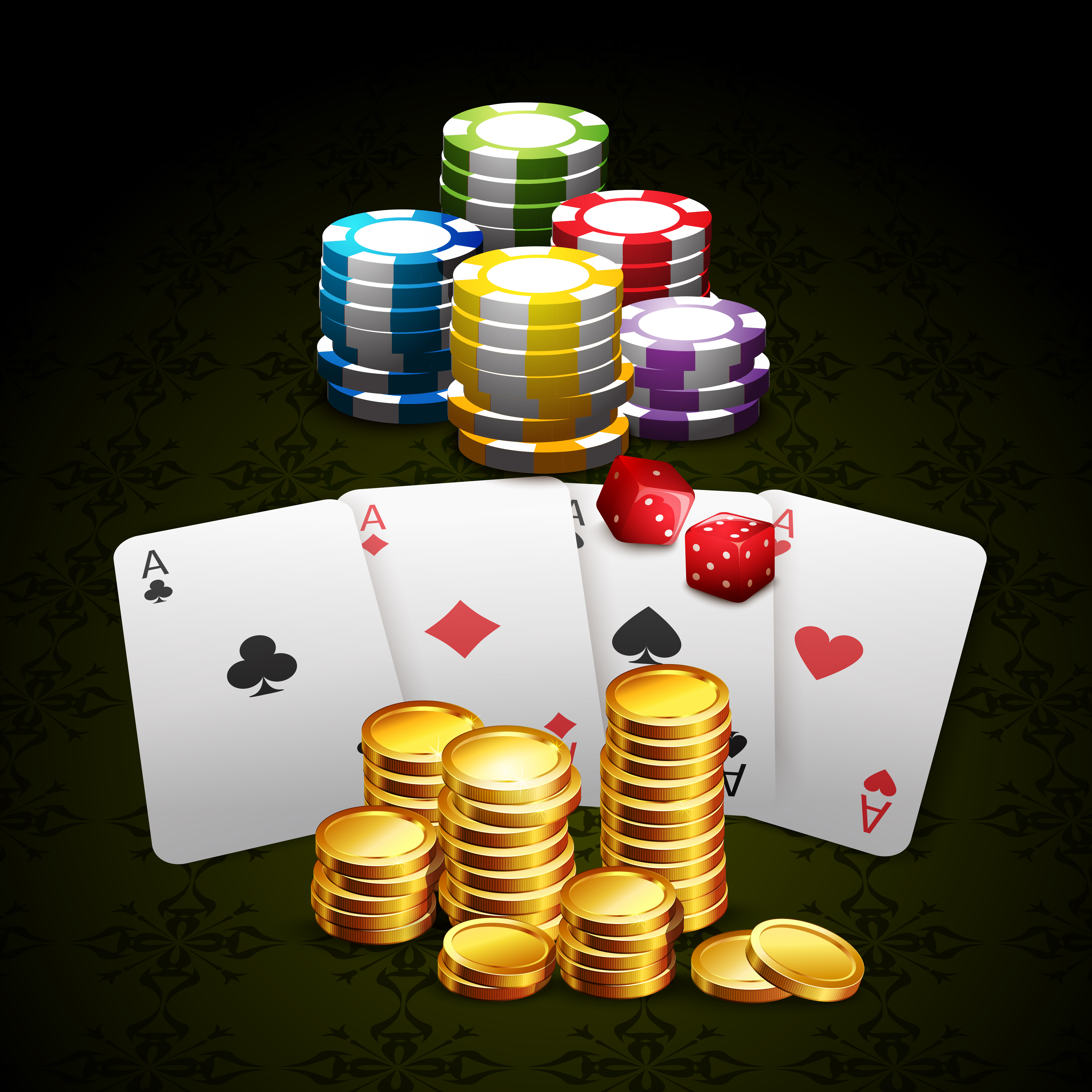 jogo de casino online com fundo de luxo 2302071 Vetor no Vecteezy