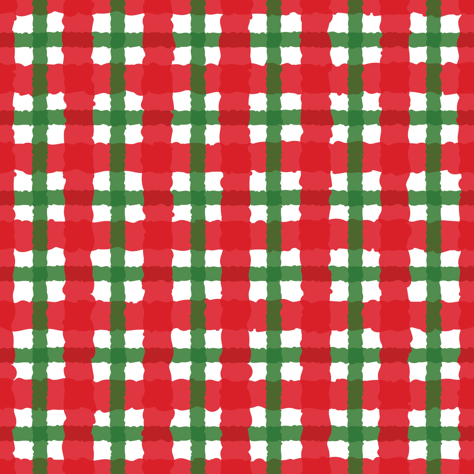 Plano de fundo com tema de natal com padrão xadrez vermelho