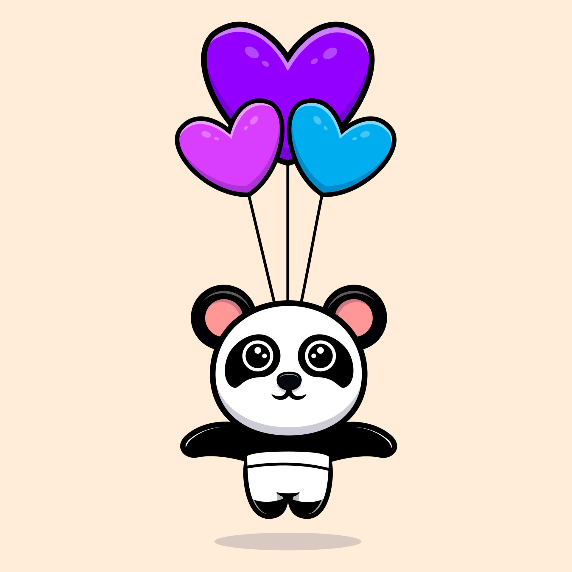 URSA PANDA Como desenhar um urso panda fofo Kawaii ❤ Desenhos