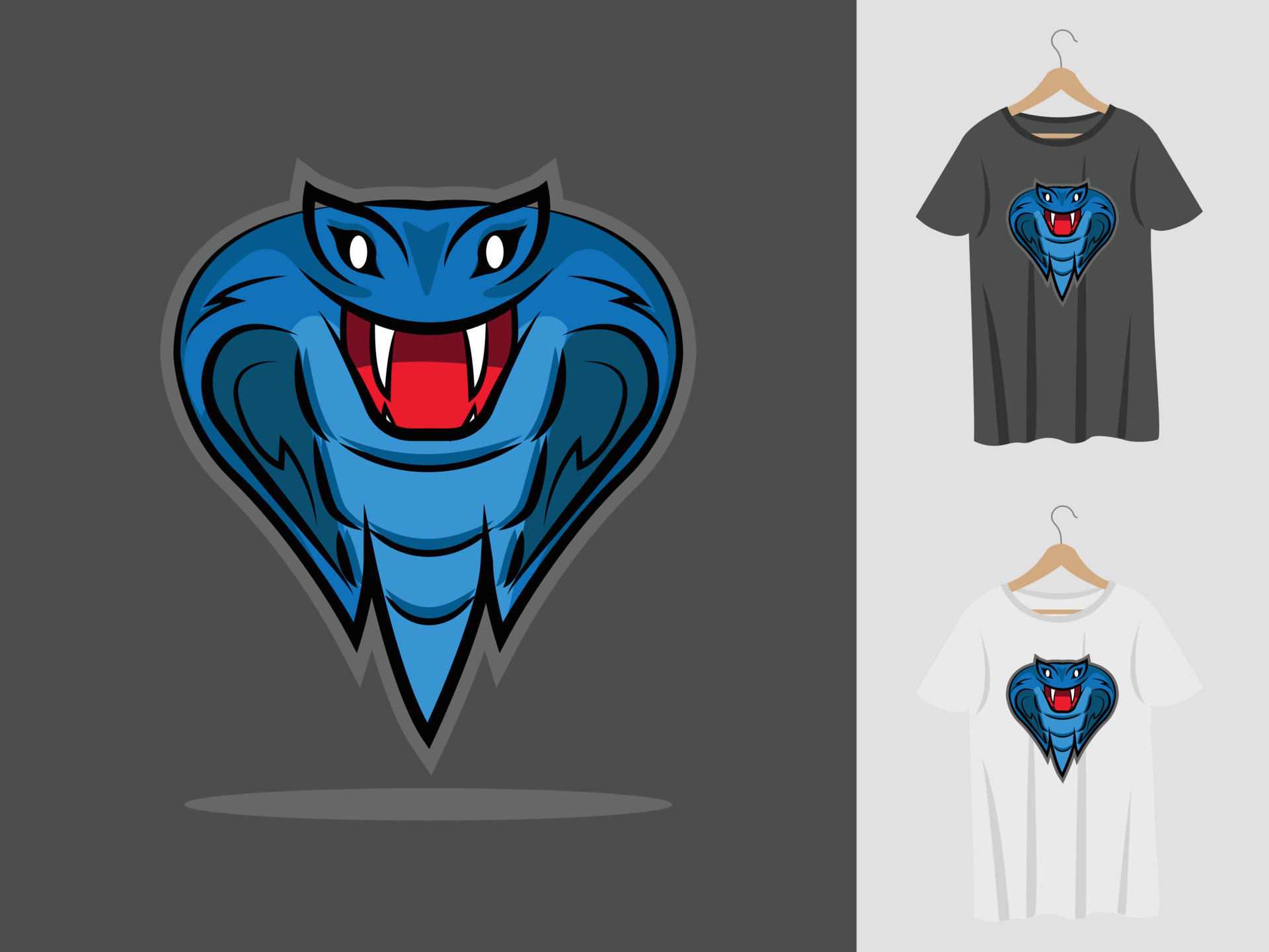 Design Do Logotipo Do Mascote De Esportes De Cobra De Viper