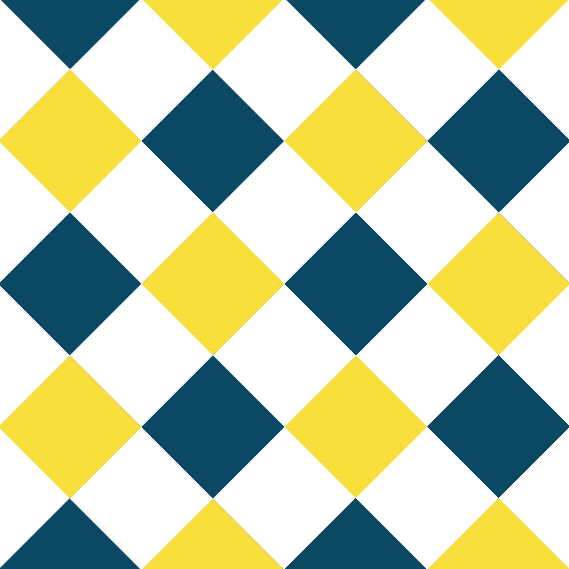 fundo de diamante de tabuleiro de xadrez retrô azul amarelo