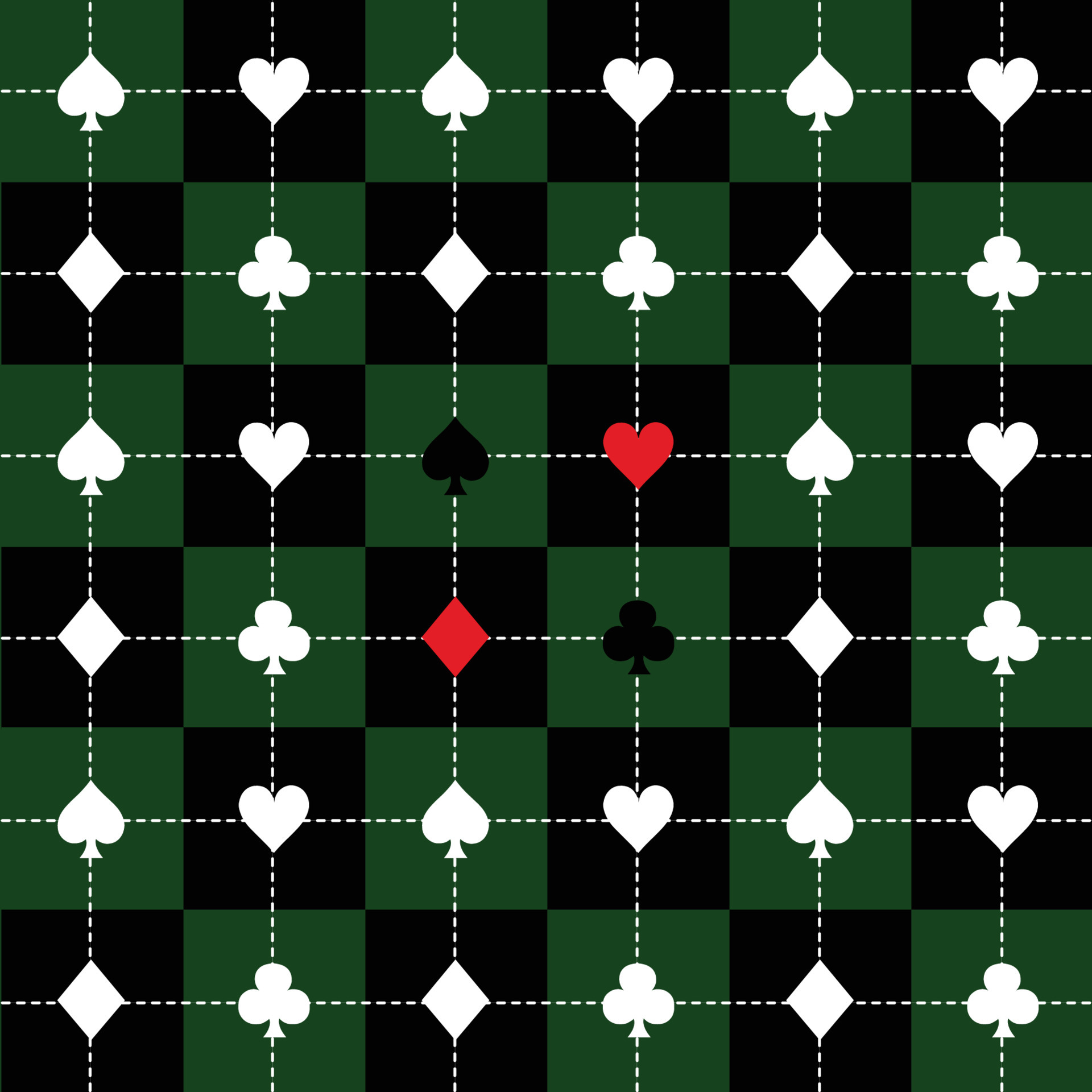 Tabuleiro de Xadrez - Branco e Verde