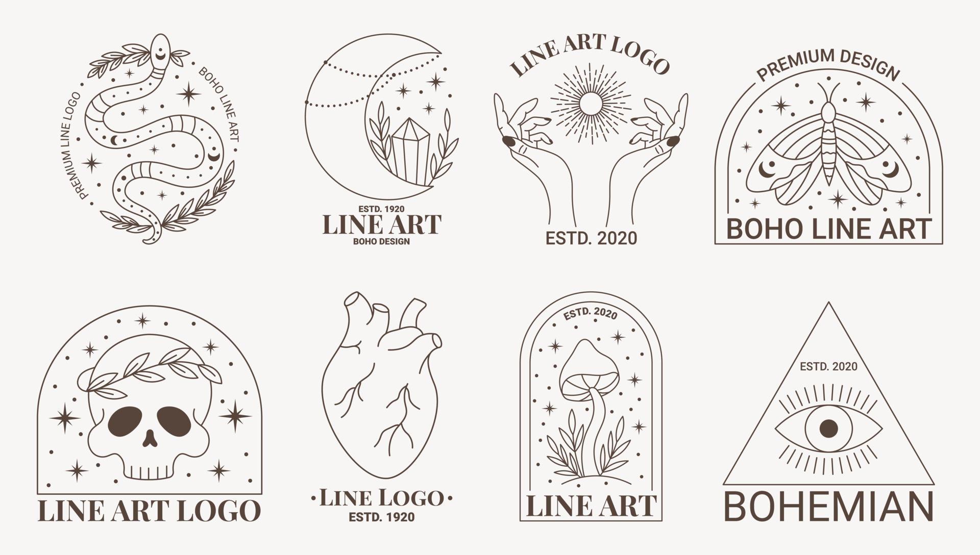 Boho Doodle Mãos Místicas. ícones Esotéricos Desenhados à Mão, Logotipo  Feminino Simples, Com Cobra Solar Lua. Ilustração Vetorial Ilustração do  Vetor - Ilustração de toque, rabisco: 193983076