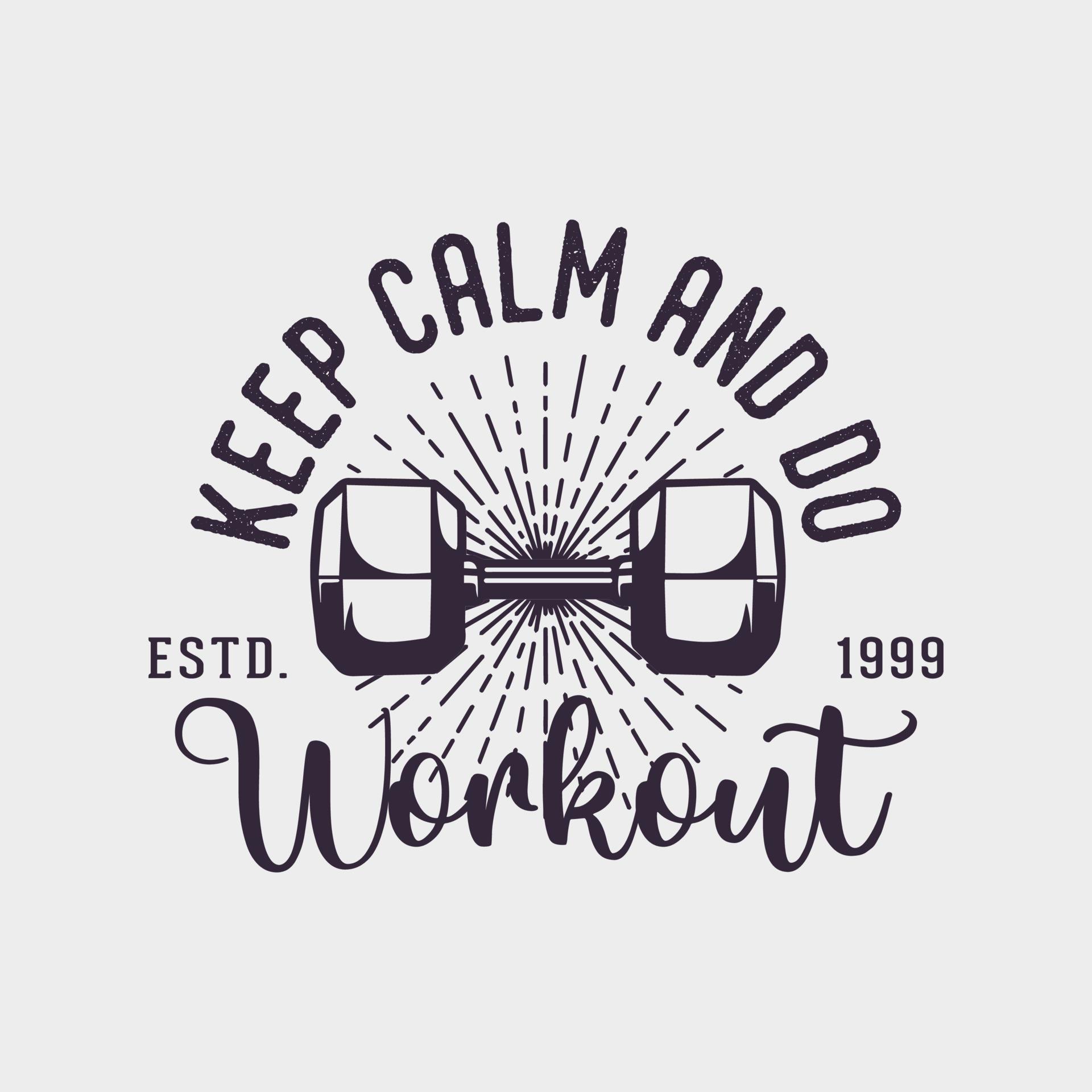 Workout gym fitness tipografia criativa design de camiseta arte vetorial