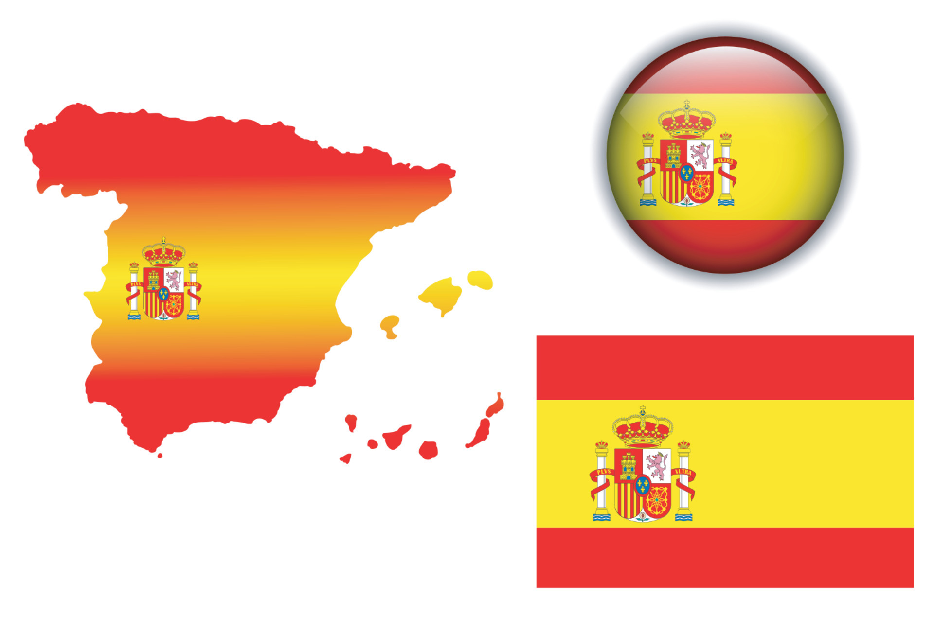 conceito de bandeira brasil vs espanha. ilustração vetorial. 14633401 Vetor  no Vecteezy