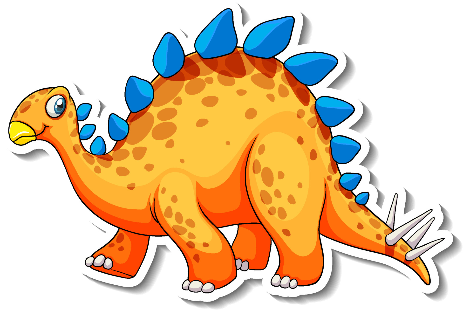 Dinossauro Realista Clipart Cartoon Dinossauro Estegossauro Em