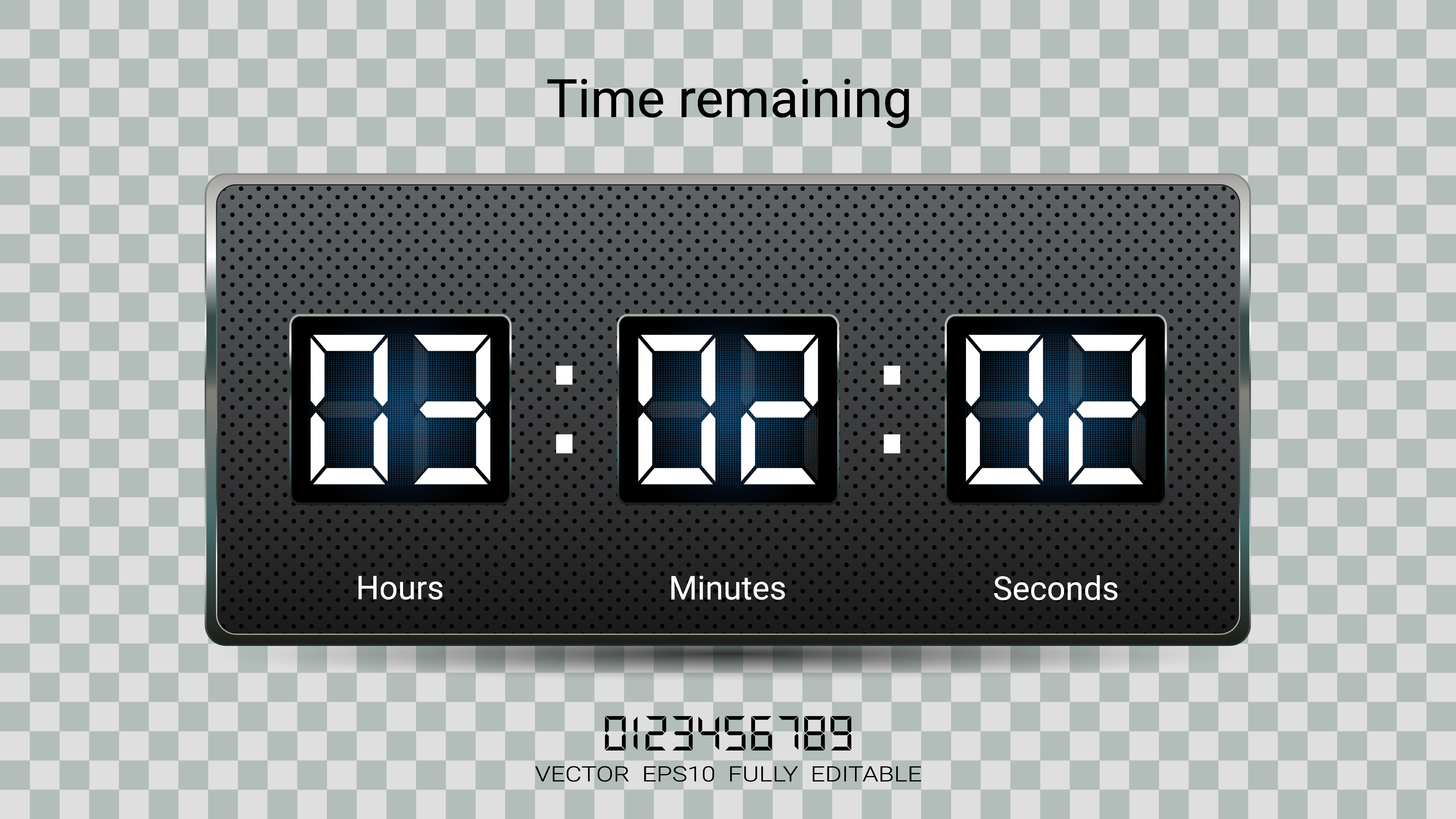 Dias horas minutos segundos ícone do cronômetro mostrando quanto