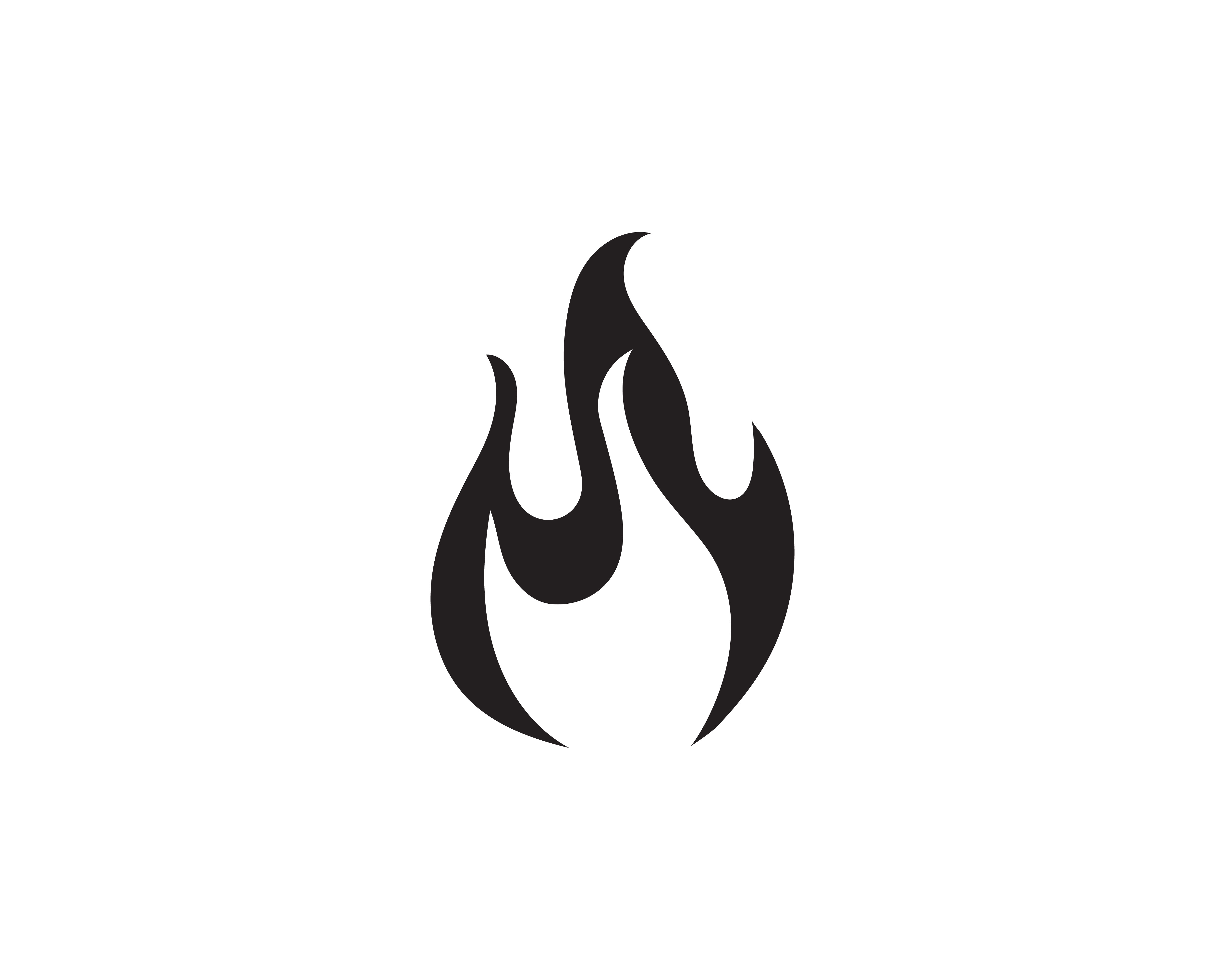 logotipo da chama de fogo 18889602 Vetor no Vecteezy