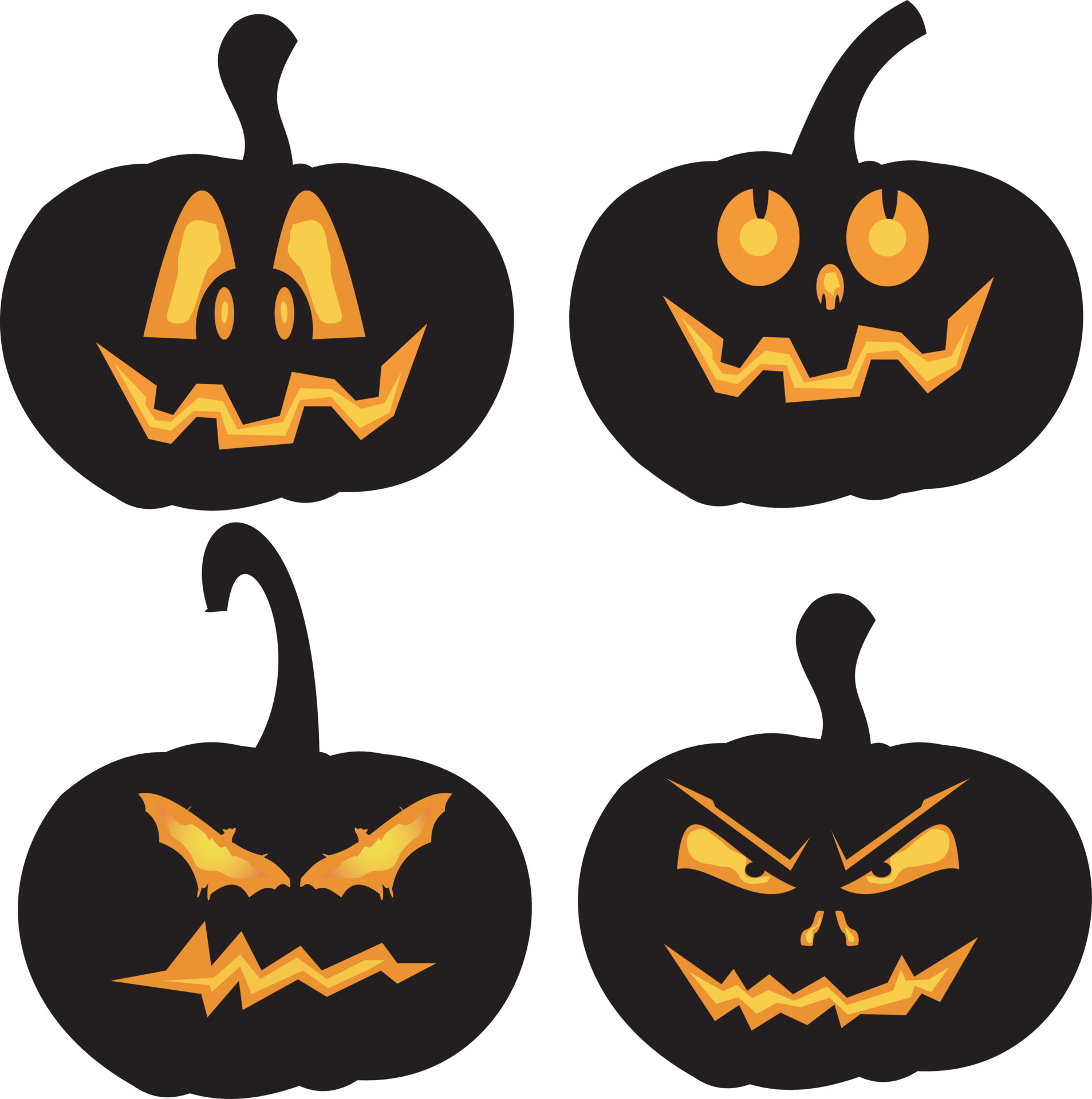 Desenho Vetorial De Elementos De Abóbora De Halloween PNG , Dia Das Bruxas,  Abóbora, Elementos Imagem PNG e Vetor Para Download Gratuito