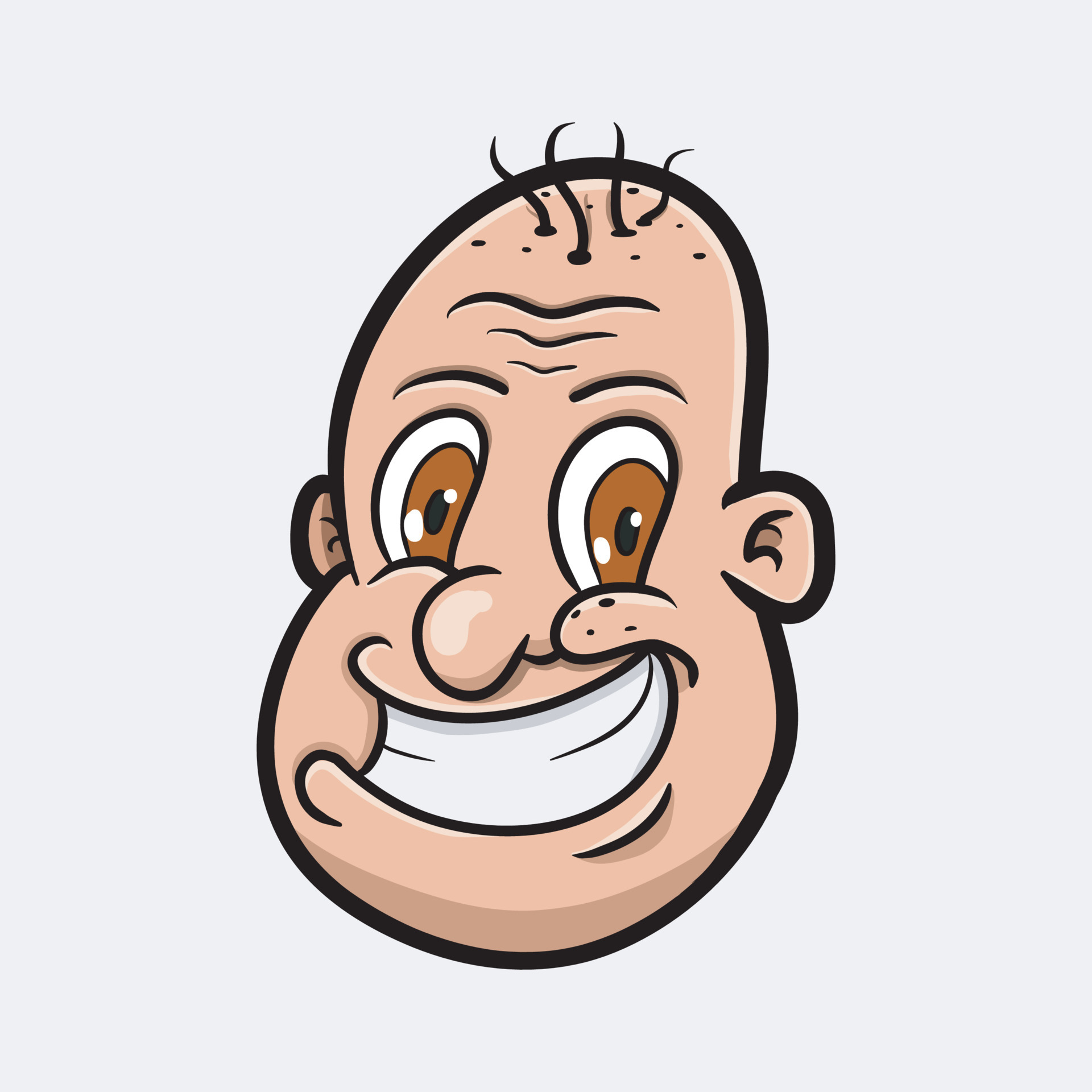 Personagem De Desenho Animado Careca Careca Mão Desenhada Trabalho PNG ,  Trabalho, Trabalho, Desenhada Imagem PNG e Vetor Para Download Gratuito
