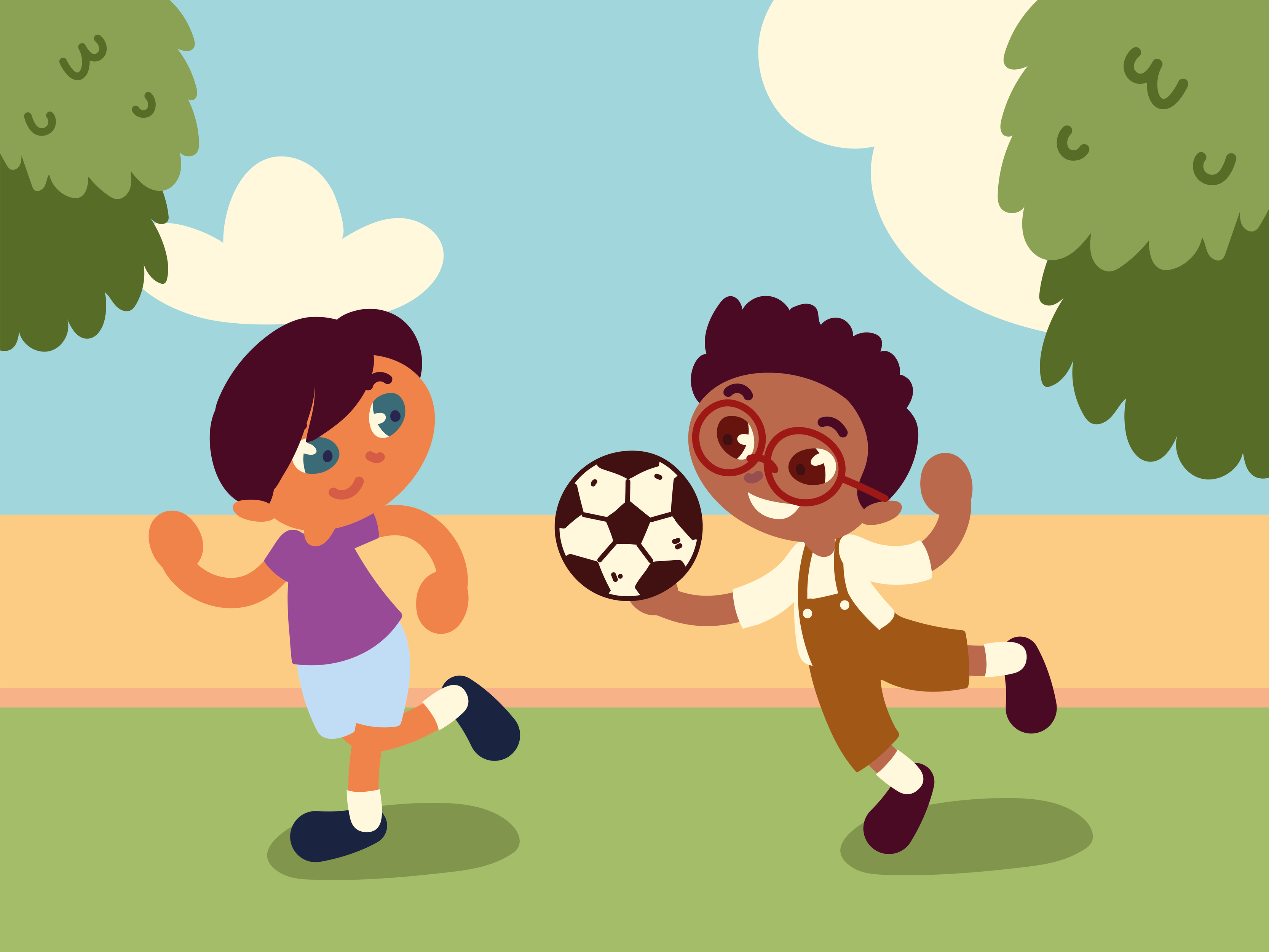 Vetores de Menino Jogando Desenho Animado Bola e mais imagens de Bola - Bola,  Bola de Futebol, Brincar - iStock