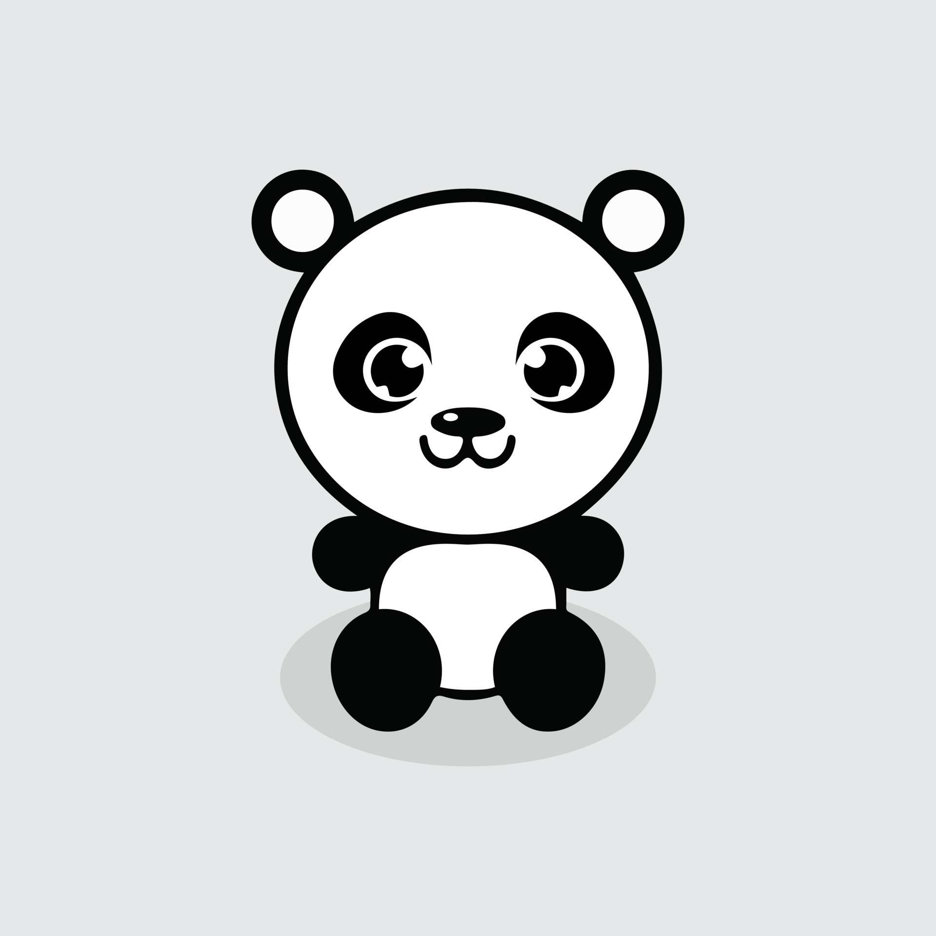 ilustração vetorial com panda bebê bonito dos desenhos animados em pano de  fundo de pêssego. ilustração vetorial para qualquer uso. 16648914 Vetor no  Vecteezy