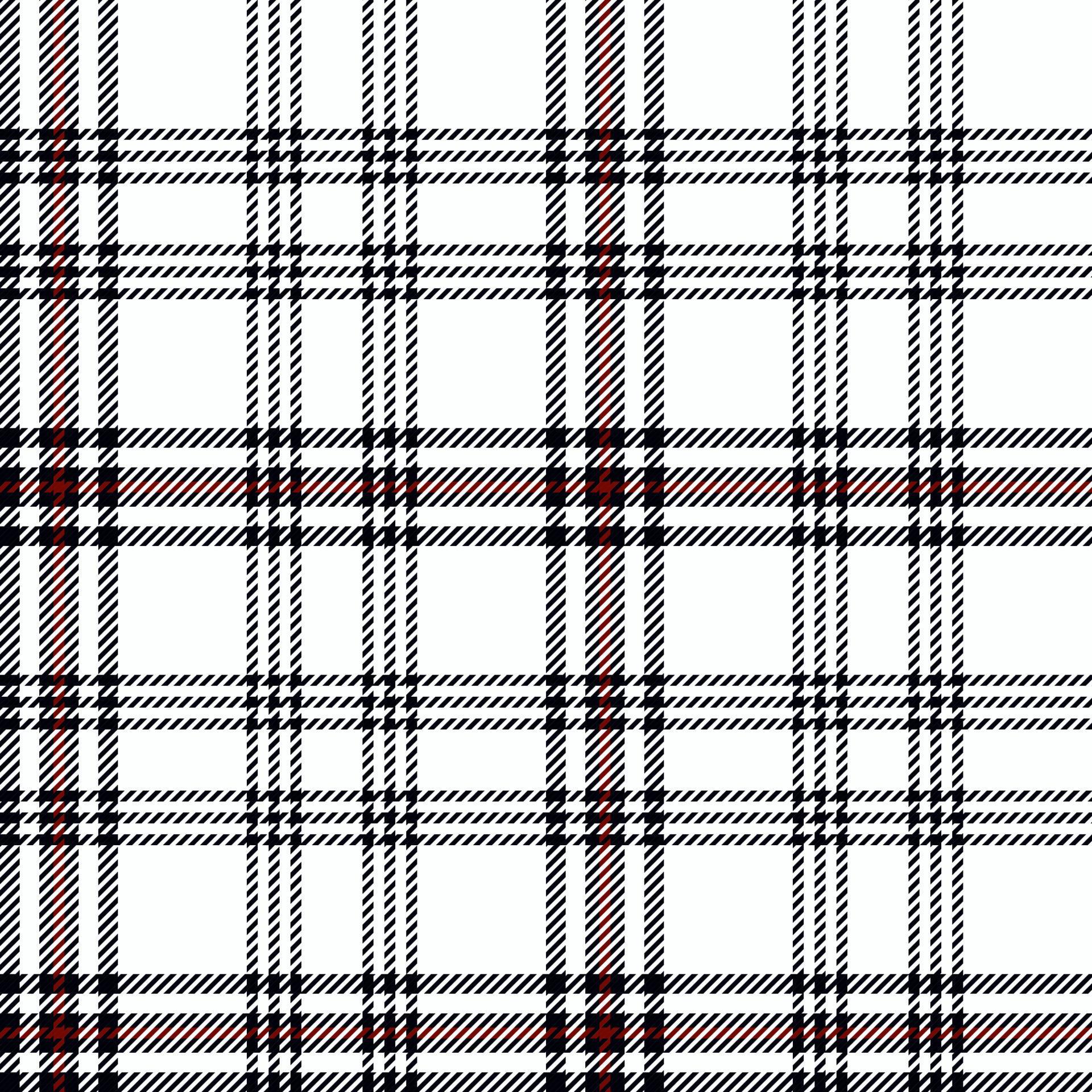 padrão xadrez tartan tradicional em branco, preto e vermelho