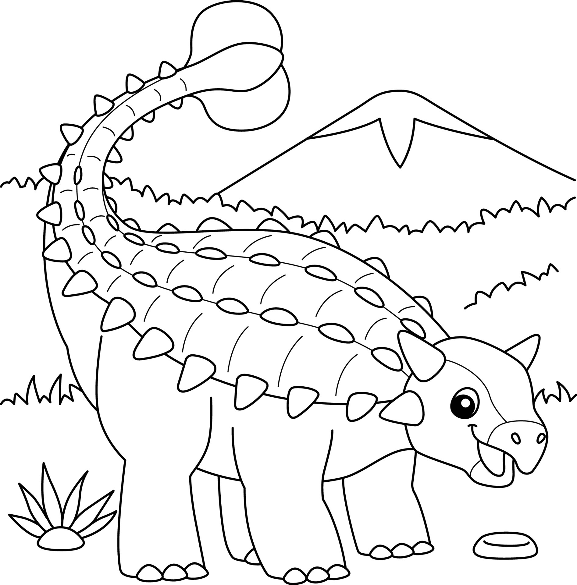 Desenho Para Colorir dinossauro - anquilossauro - Imagens Grátis Para  Imprimir - img 27630