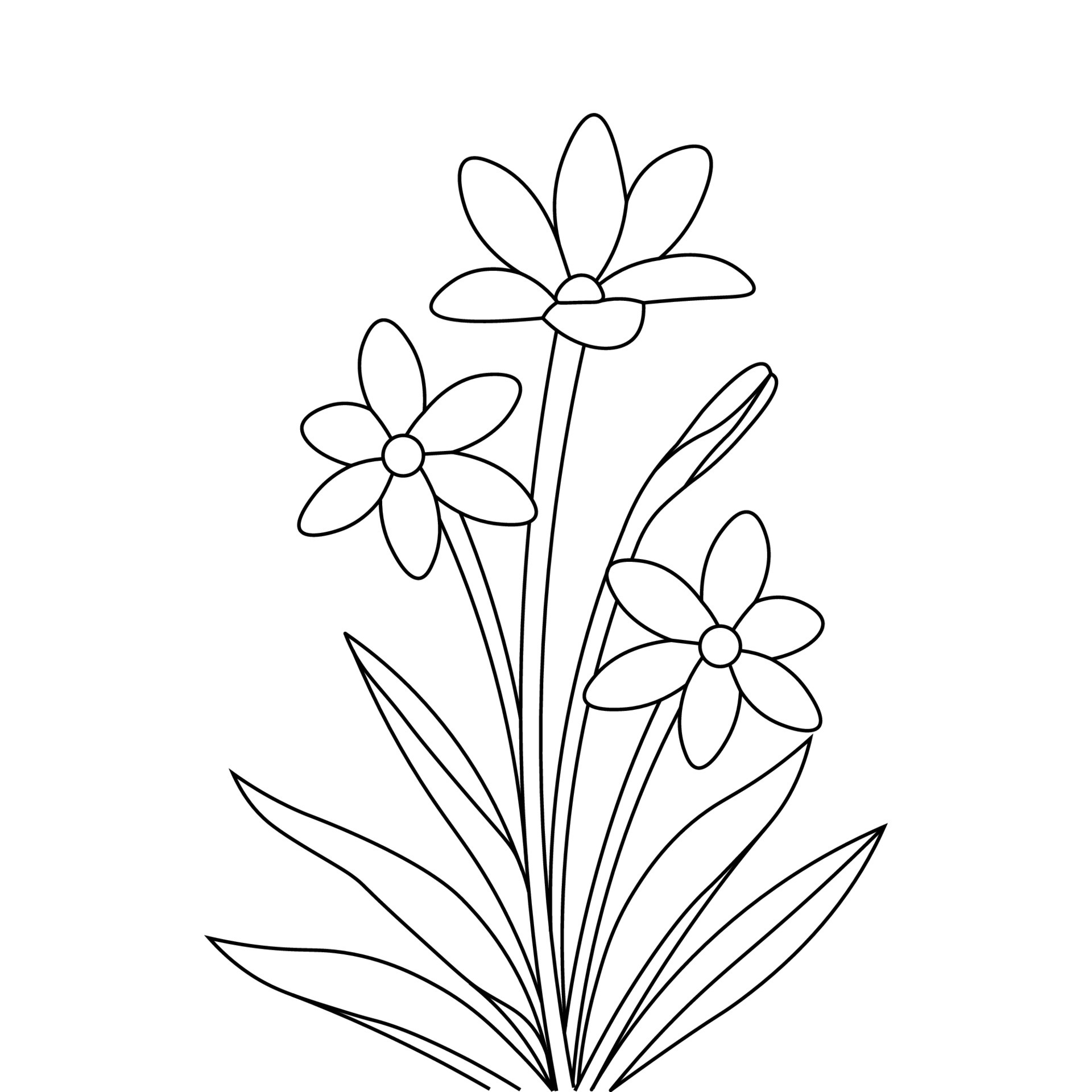 Desenhos de Flores para Colorir e Imprimir - Tudo Para Colorir