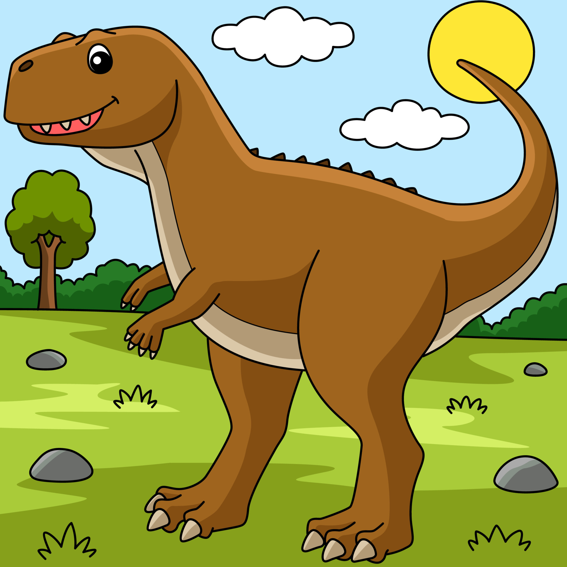Yangchuanosaurus Dinossauro Desenho Animado Colorido Clipart Cor Criança  Branco Vetor PNG , Cor, Criança Pequena, Branco Imagem PNG e Vetor Para  Download Gratuito