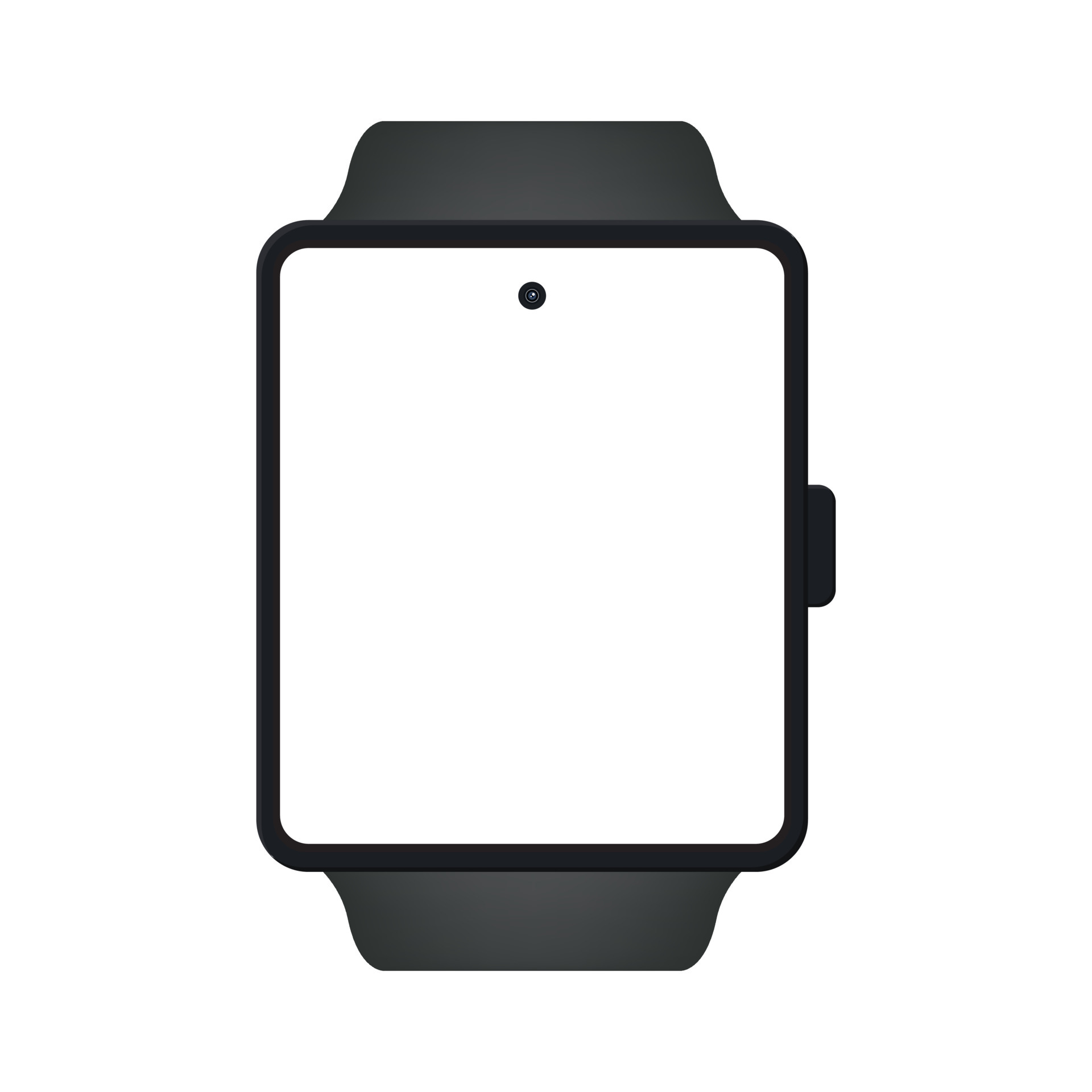 Maquete de relógio inteligente dispositivo digital com aplicativo