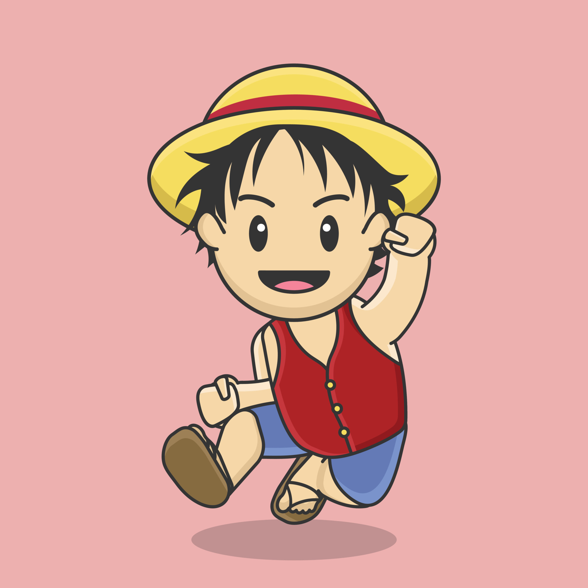 Chibi Luffy  Tatuagens de anime, Personagens chibi, Desenhos de anime