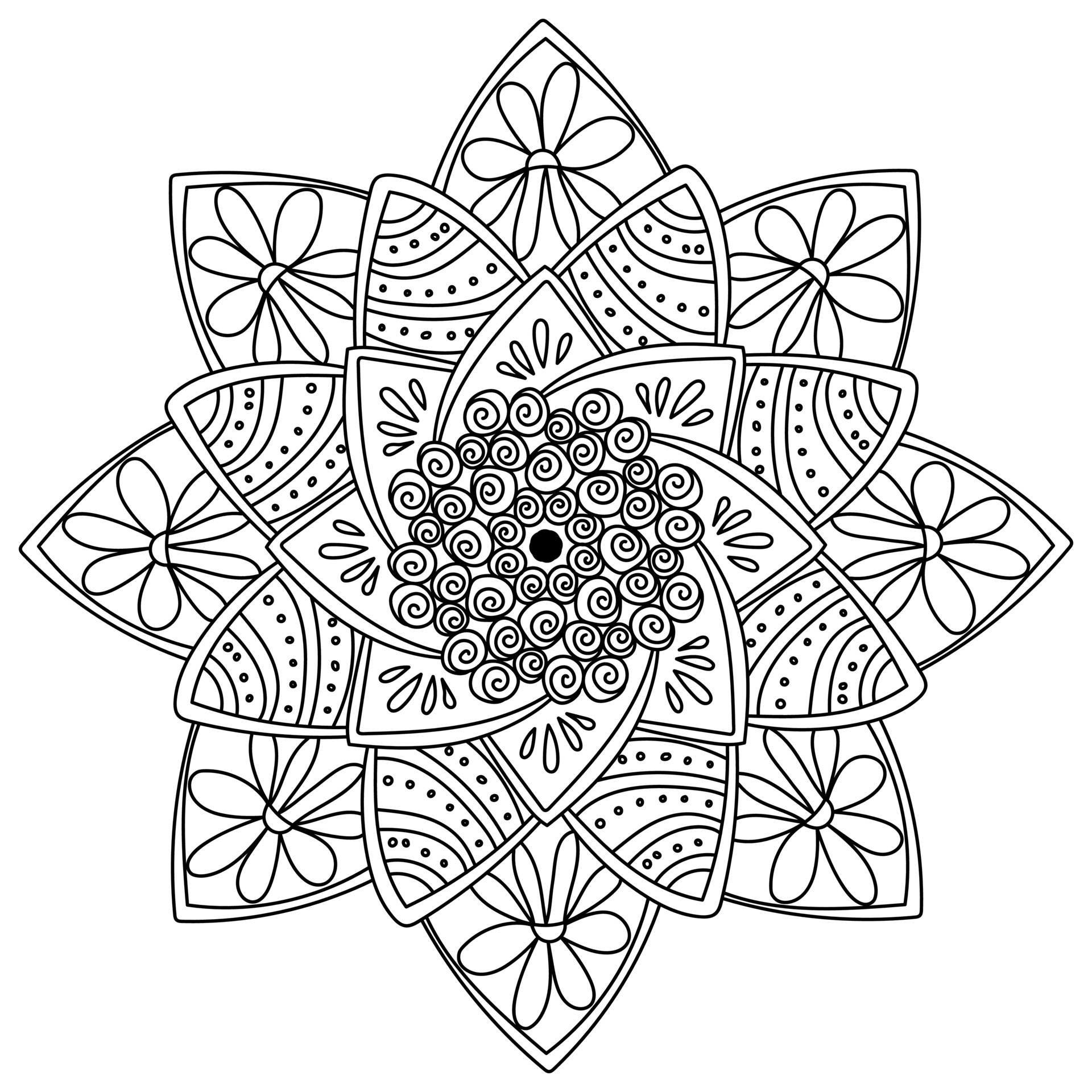 Mandalas Astecas: Desenhos Ancestrais para Colorir