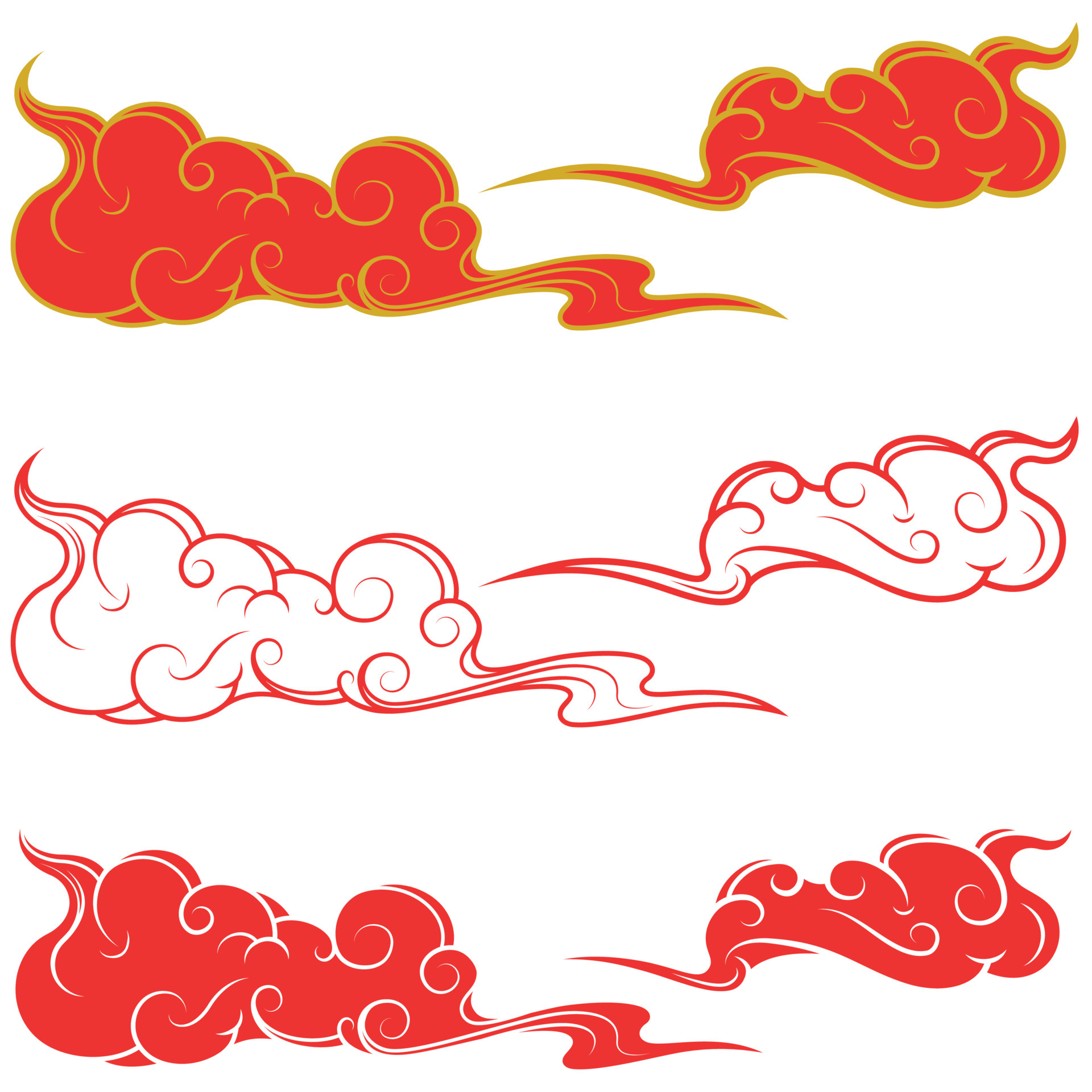 ilustração de nuvem vermelha, Akatsuki, china cloud, coração