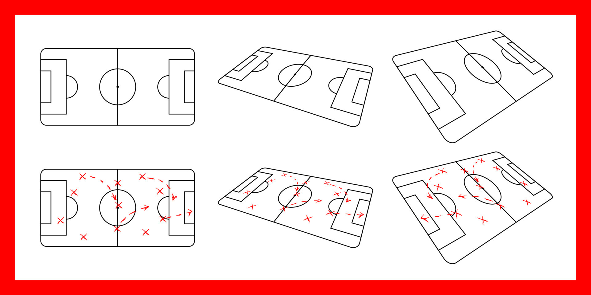 Vetores de Treinador De Futebol Desenho Plano De Jogo Segurando O