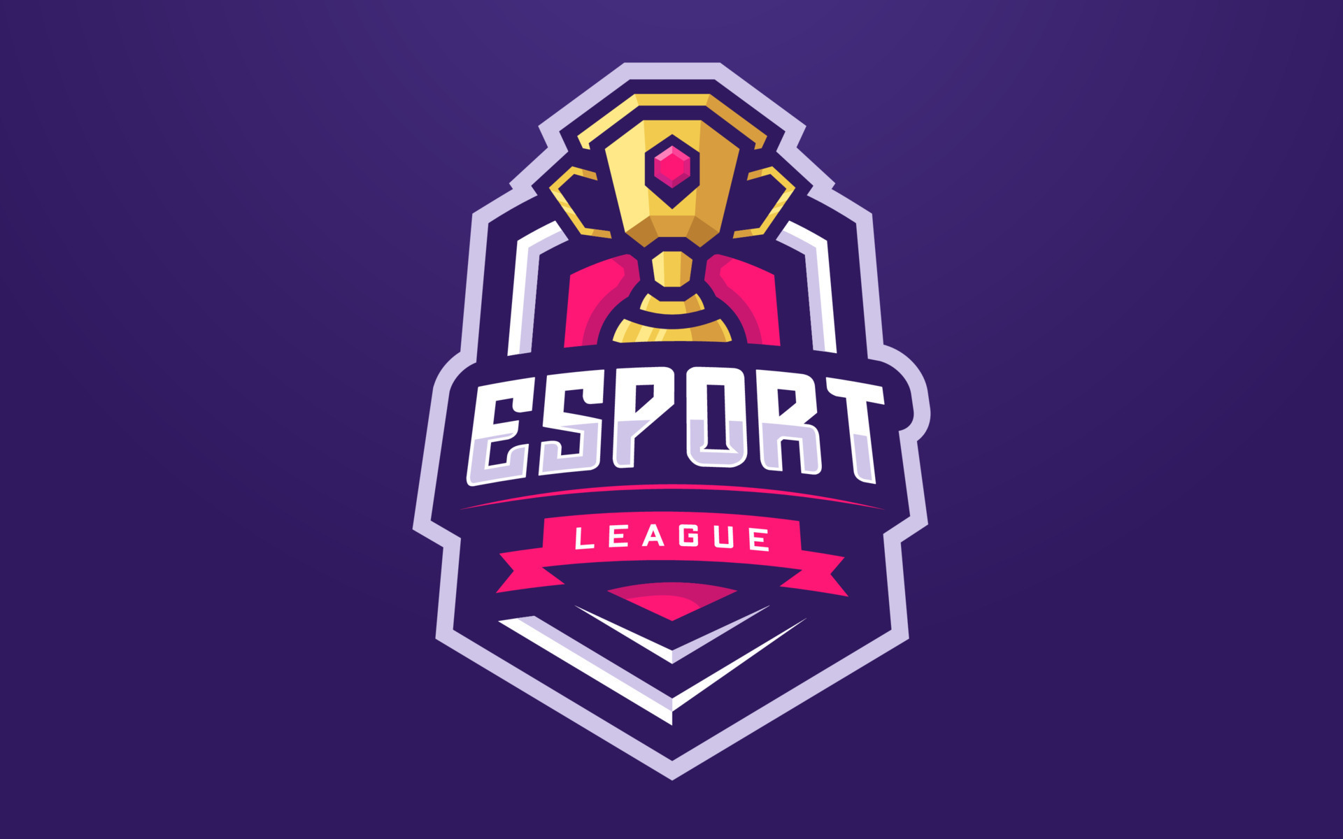 Modelo de logotipo de esports profissional para equipe de jogo ou torneio  de jogos