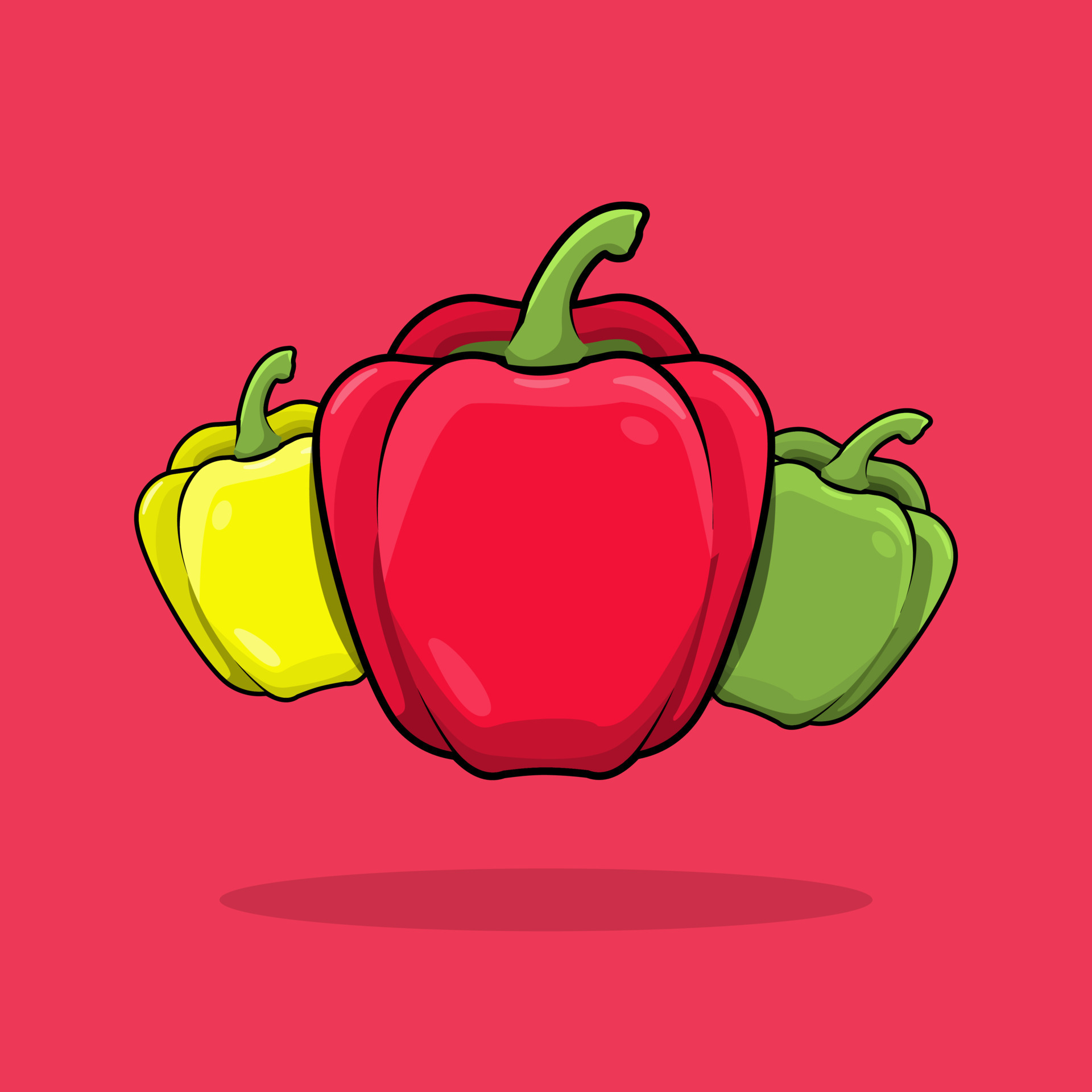 Ícone Do Vegetal Da Pimenta De Pimentão Do Desenho Ilustração do Vetor -  Ilustração de sinal, picante: 82746510