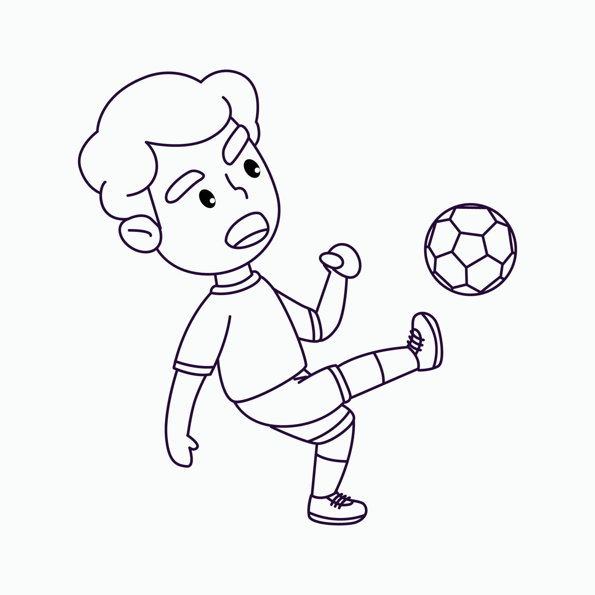 Menino bonito jogando jogo ilustração vetorial dos desenhos