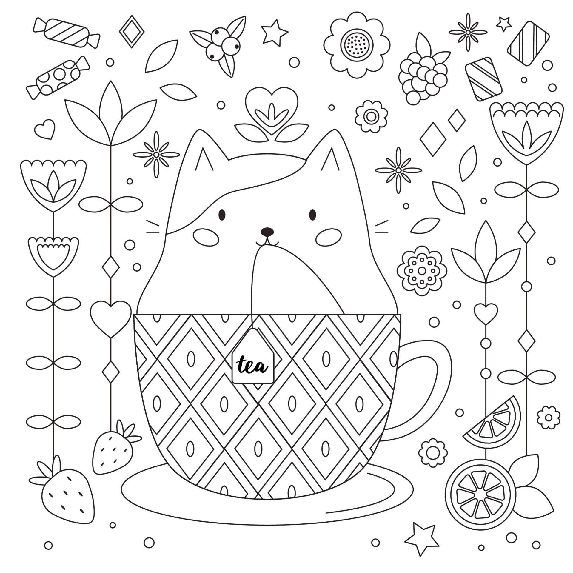 Desenho de Livro de texto kawaii para Colorir - Colorir.com