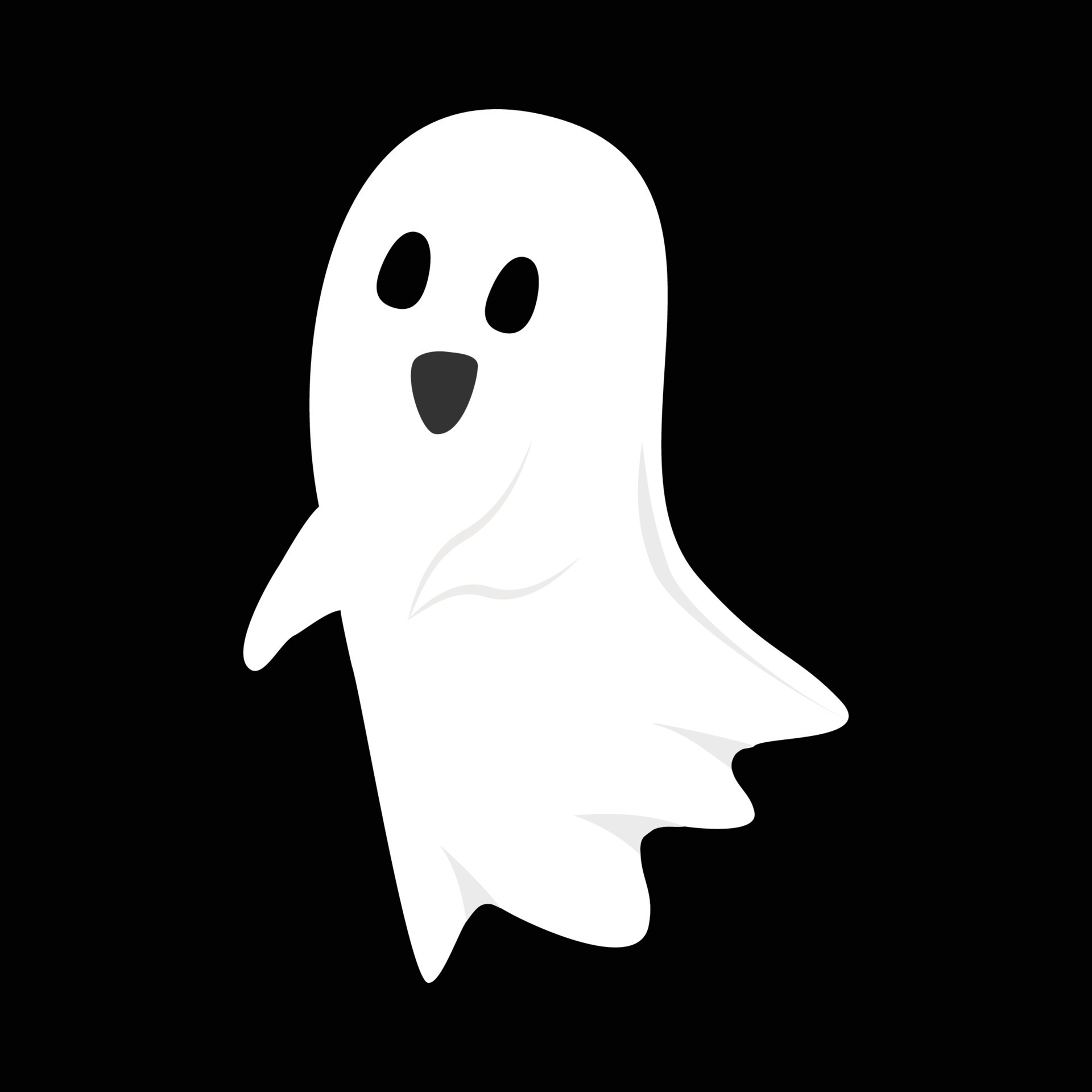 fantasma branco de halloween em um fundo transparente. fantasma com formas  abstratas. elemento de festa fantasma branco de halloween png. imagem  fantasma assustadora com uma cara assustadora. 11016941 PNG