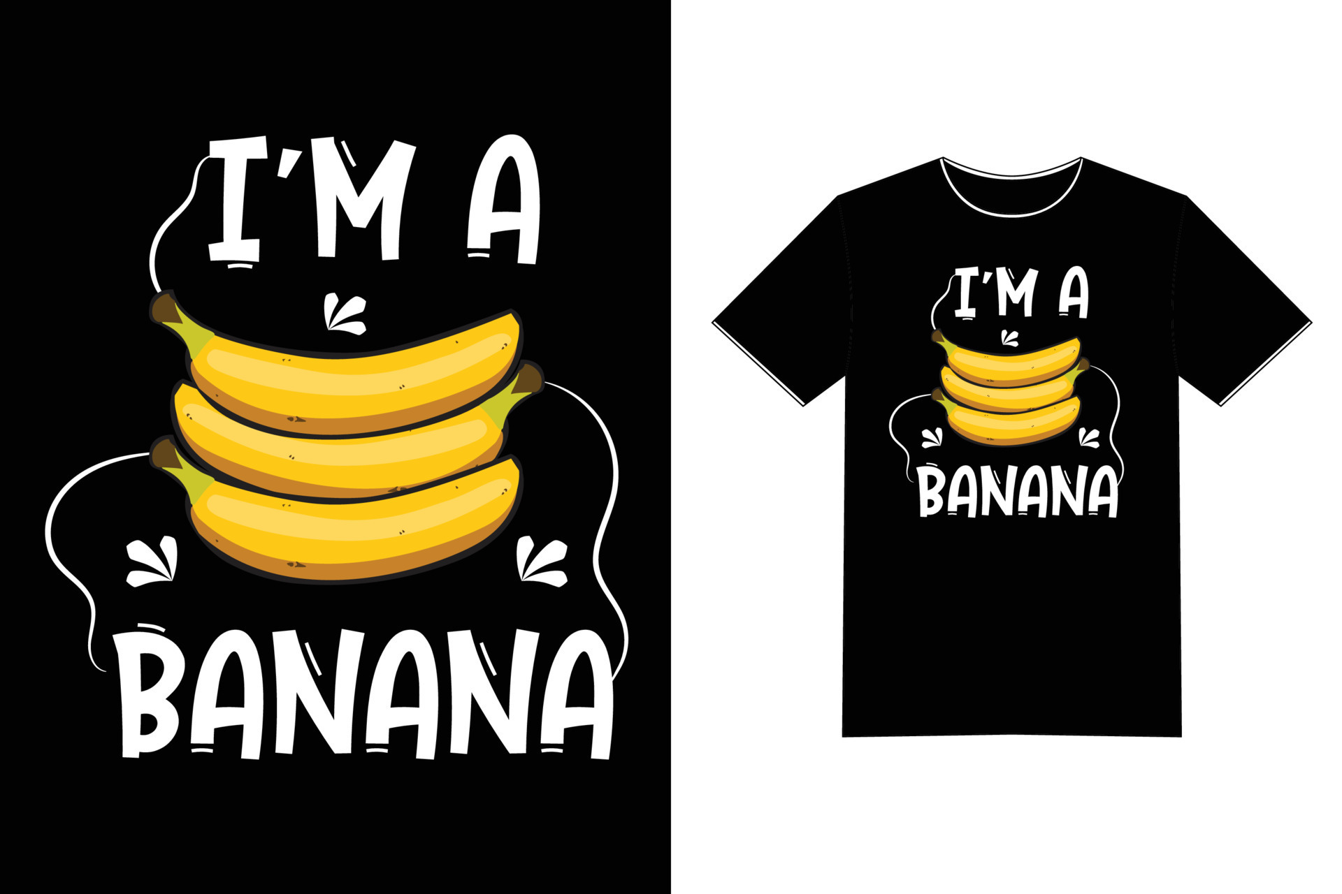 Designs Gráficos para Camisetas e Merch de banana